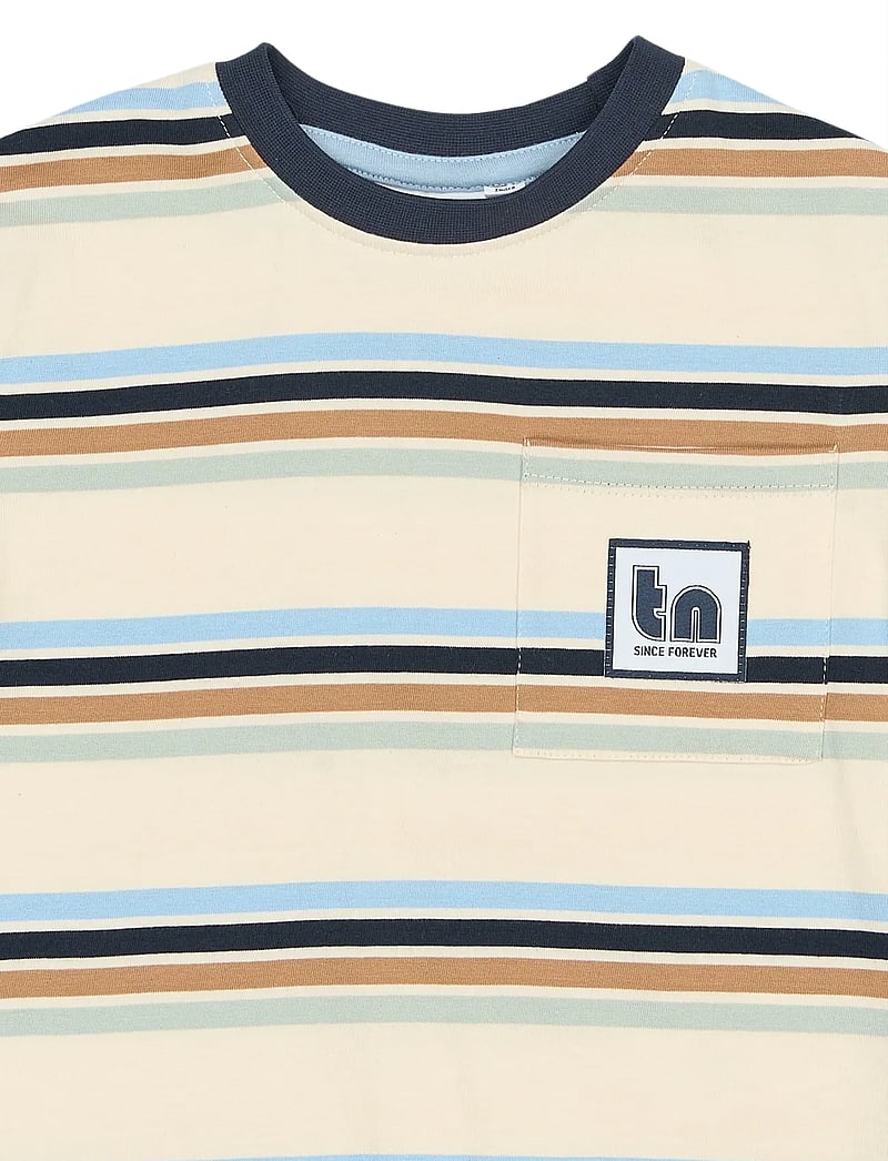 The New - TNSTStuart OS S_S Tee - kortærmede t-shirts - gardenia striped - 3