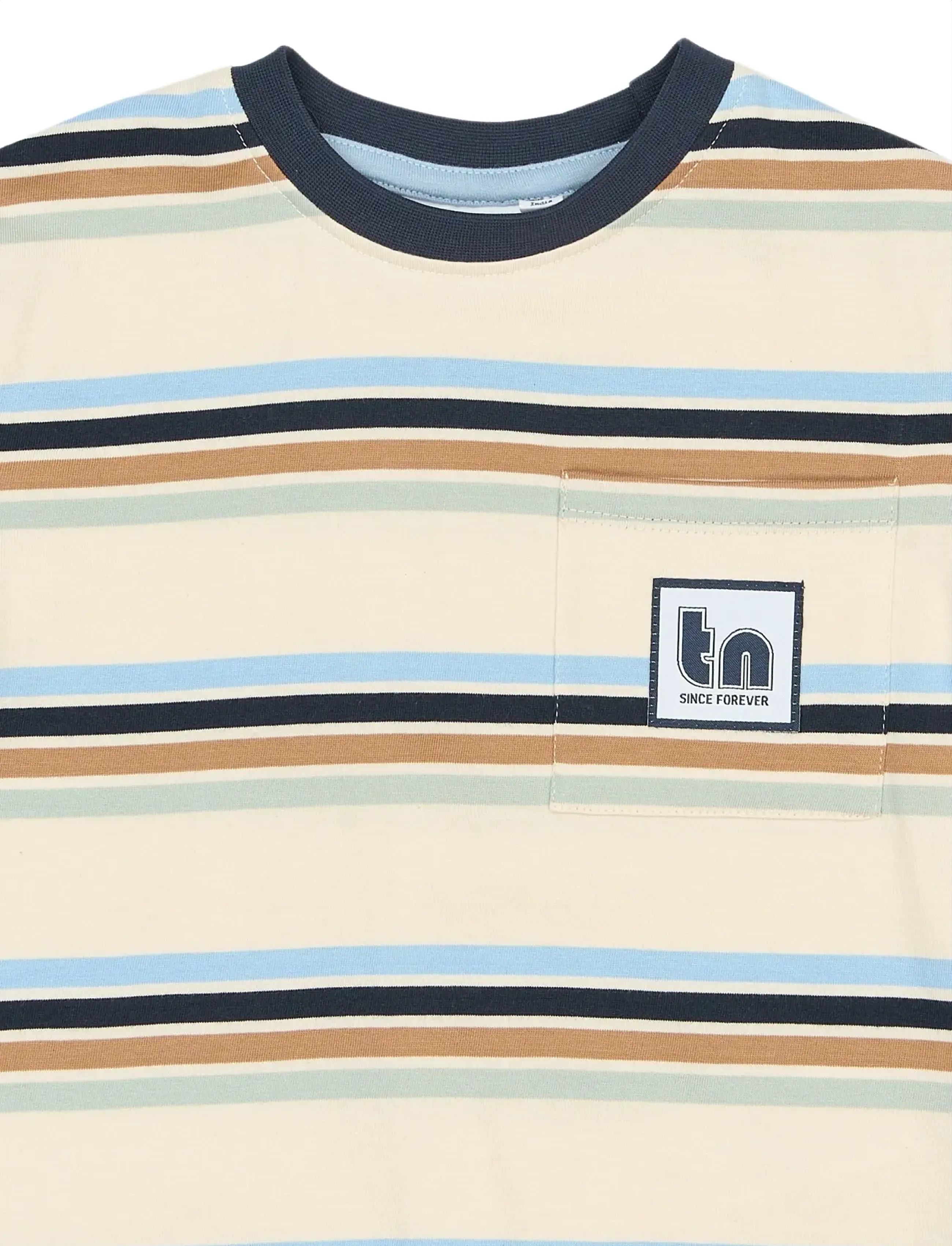 The New - TNSTStuart OS S_S Tee - kortärmade t-shirts - gardenia striped - 3