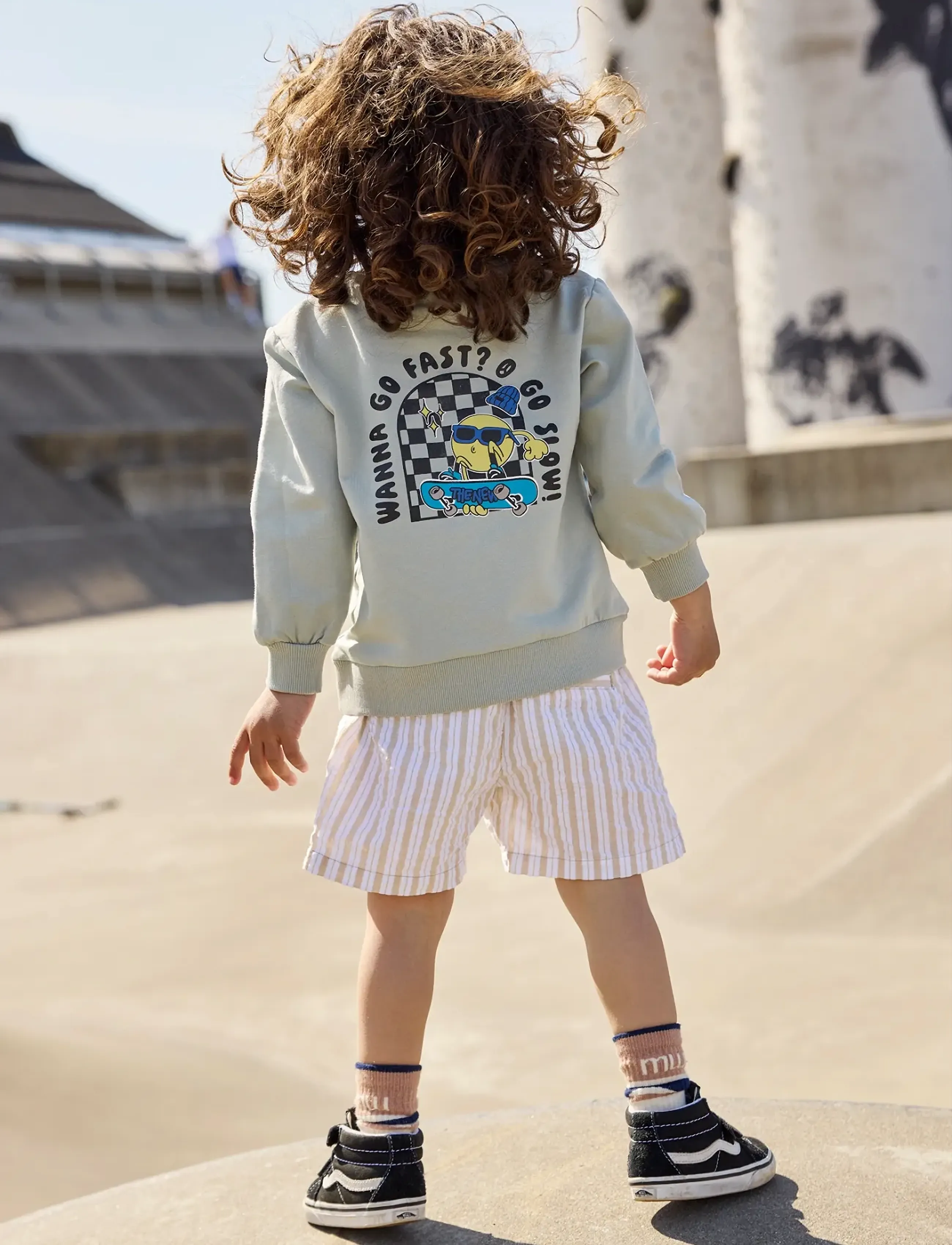The New Tnststan Sweatshirt, 98, Green, Sweatshirts & Hættetrøjer > Sweatshirts, Børn