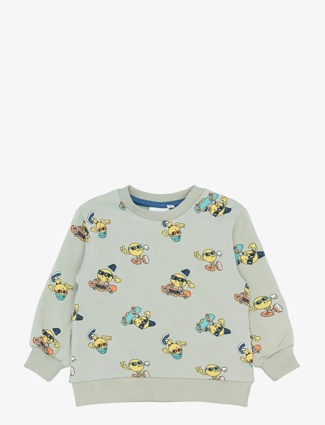 The New - TNSTSantiago Sweatshirt - sweatshirts - aqua gray aop - 1