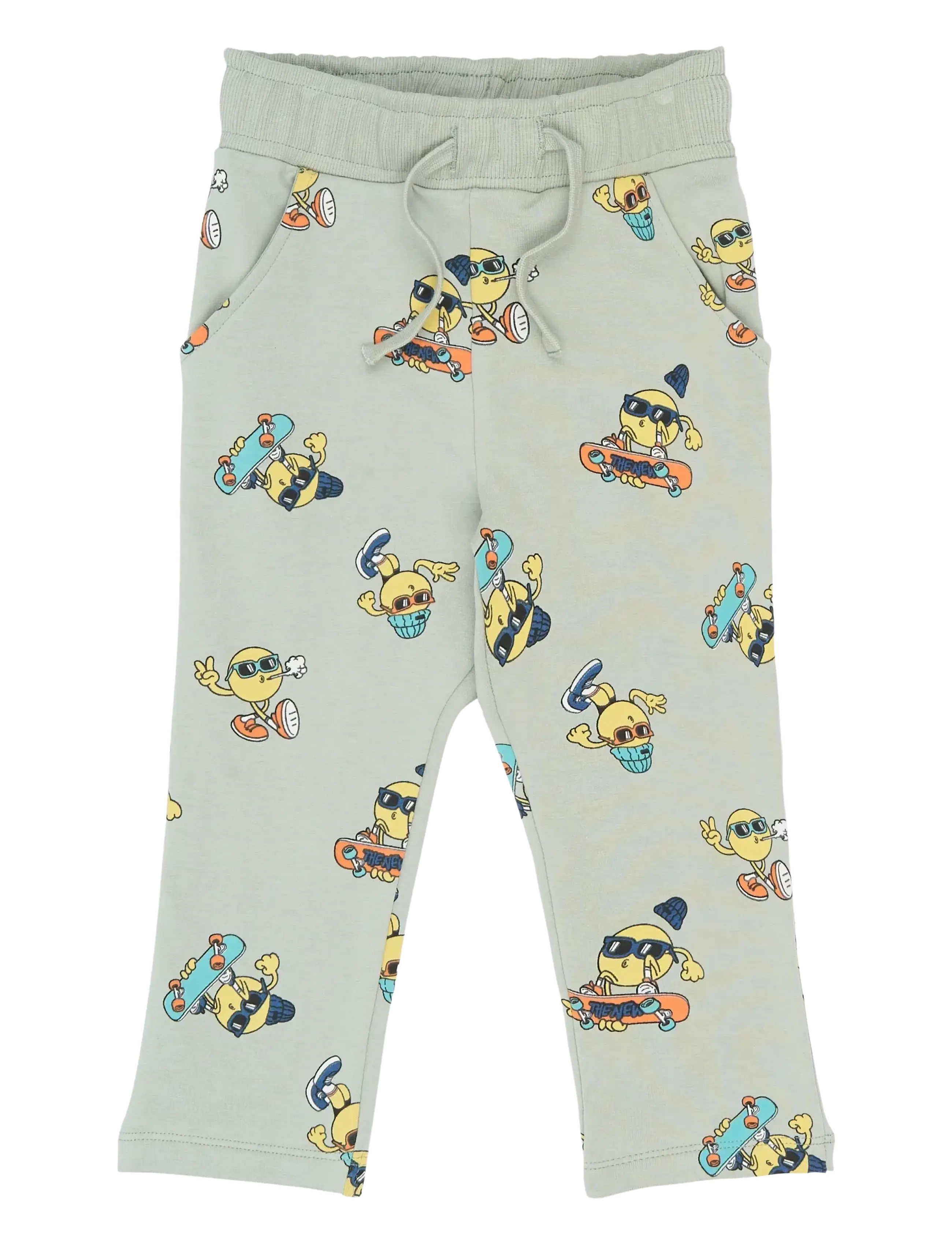The New Tnstsantiago Sweatpants, Skateboardprint Sweatpants, Grøn, Str: 104