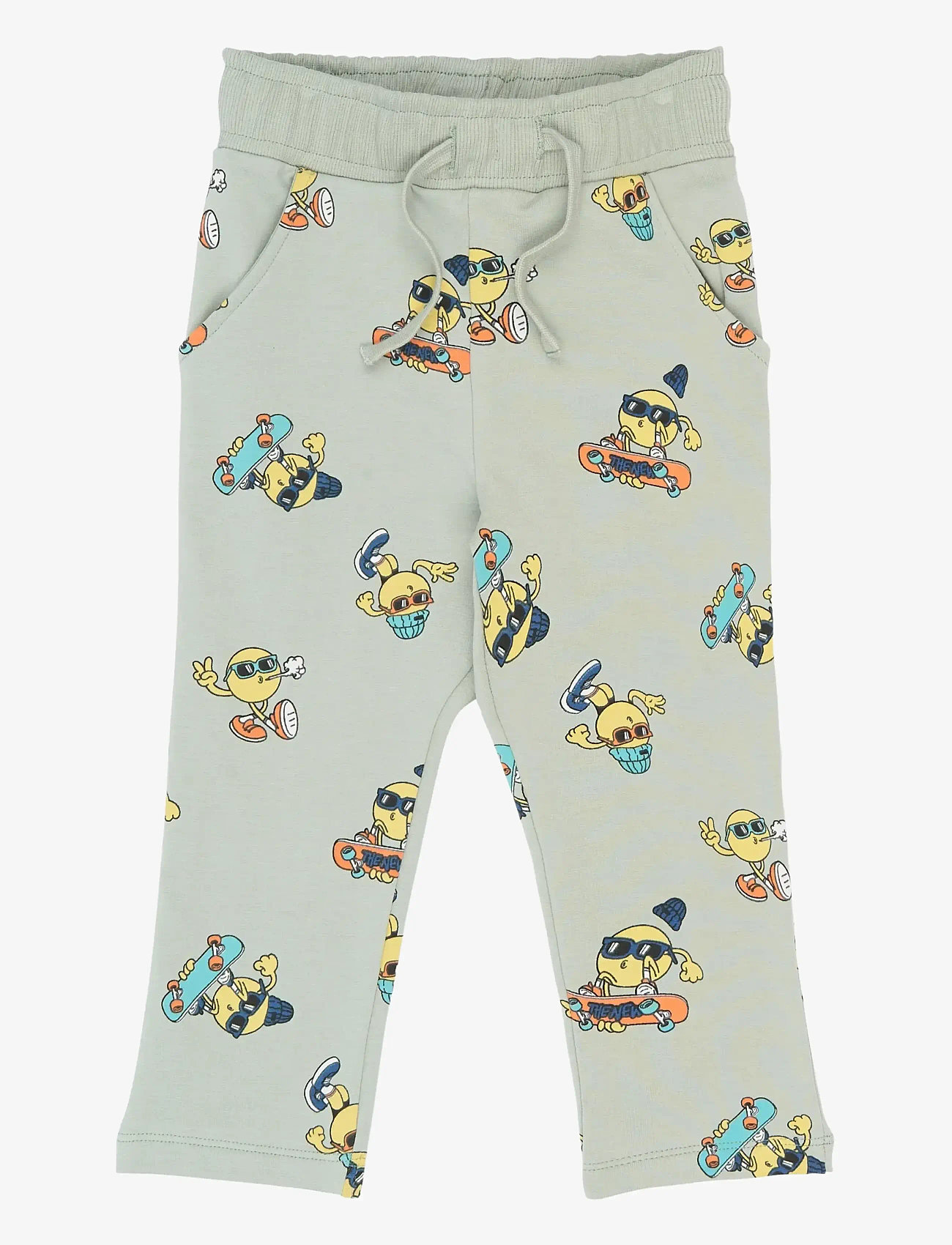 The New - TNSTSantiago Sweatpants - sweatpants - aqua gray aop - 0