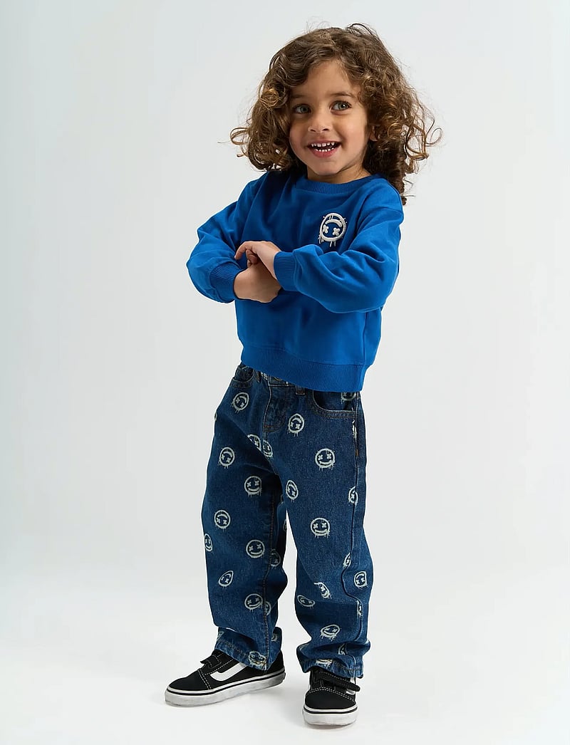 The New - TNSTSpero Baggy Fit Jeans - loose jeans - medium blue denim aop - 0