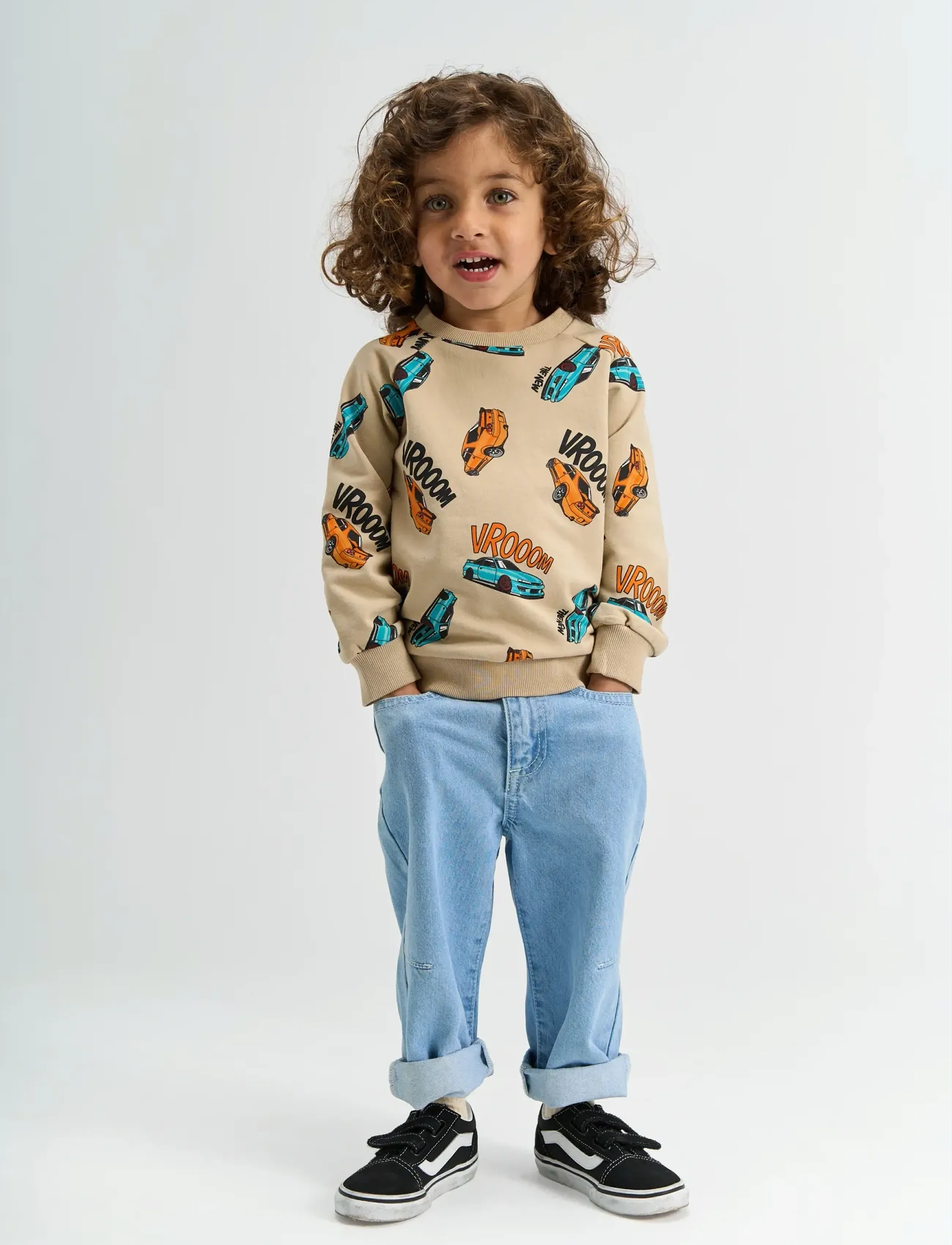 The New Tnstsilvio Barrel Fit Jeans, 110, Blau - Loose Kinder