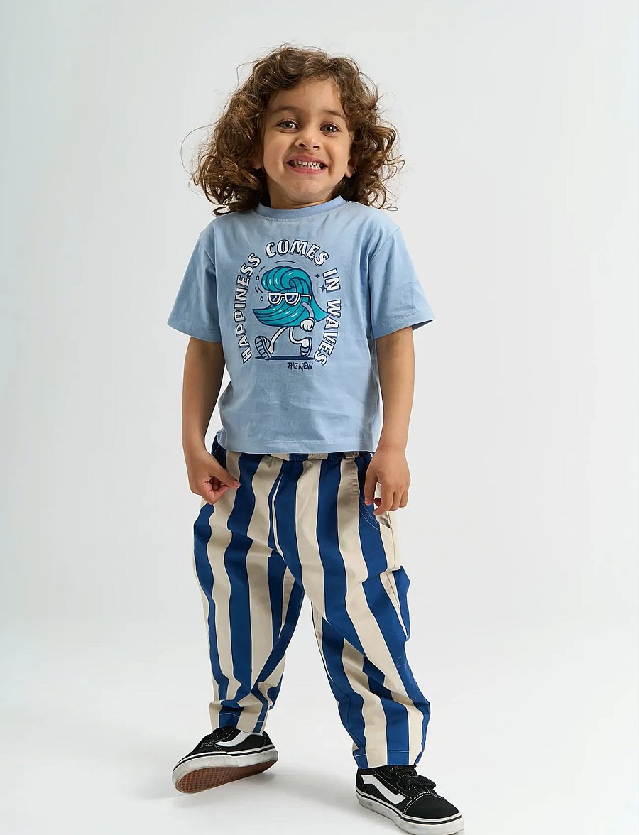 The New - TNSTSilas Baggy Pants - jogginghosen - true blue striped - 0