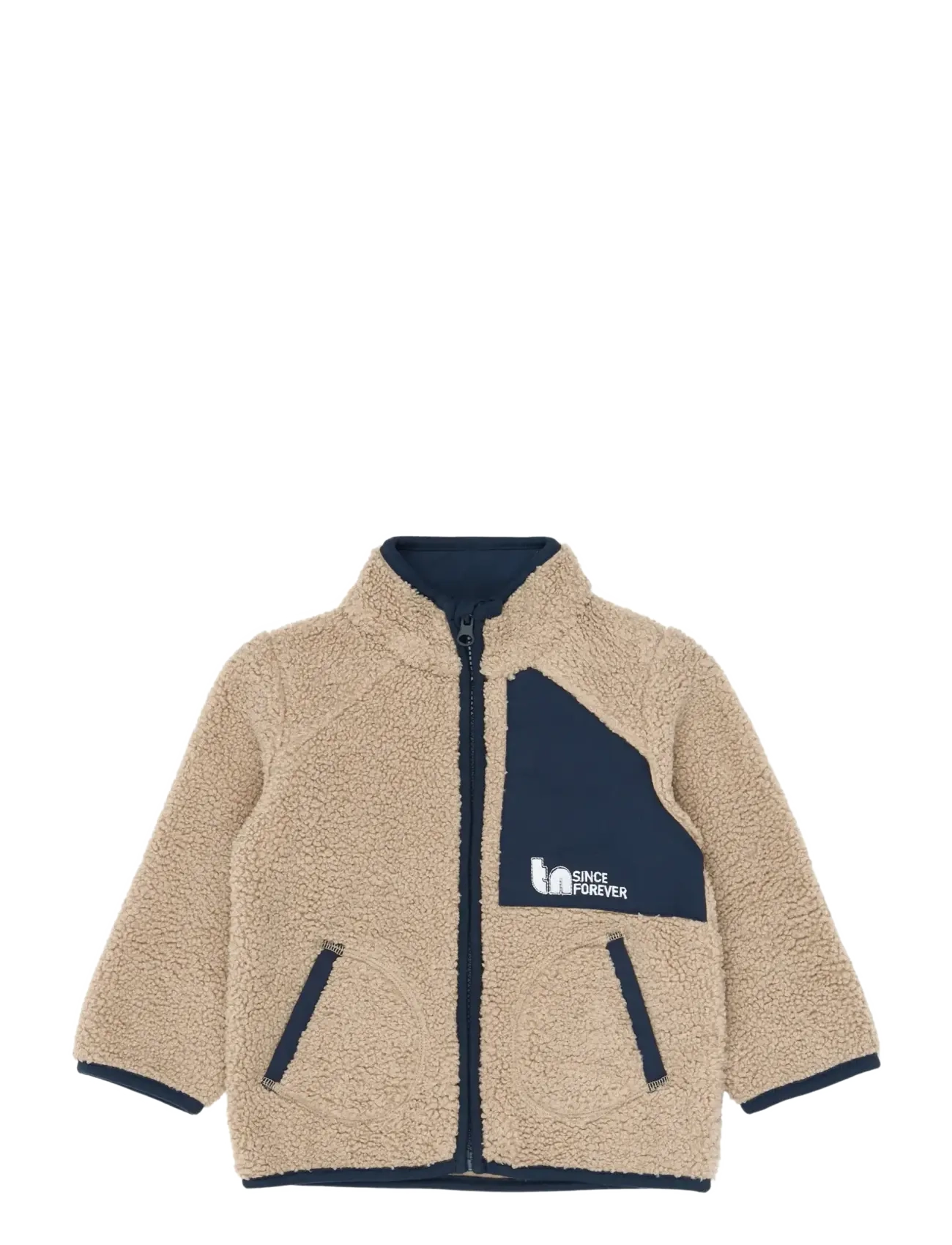 The New TNSTStormy Uni Teddy Jacket - Outdoor - NAVY BLAZER / beige
