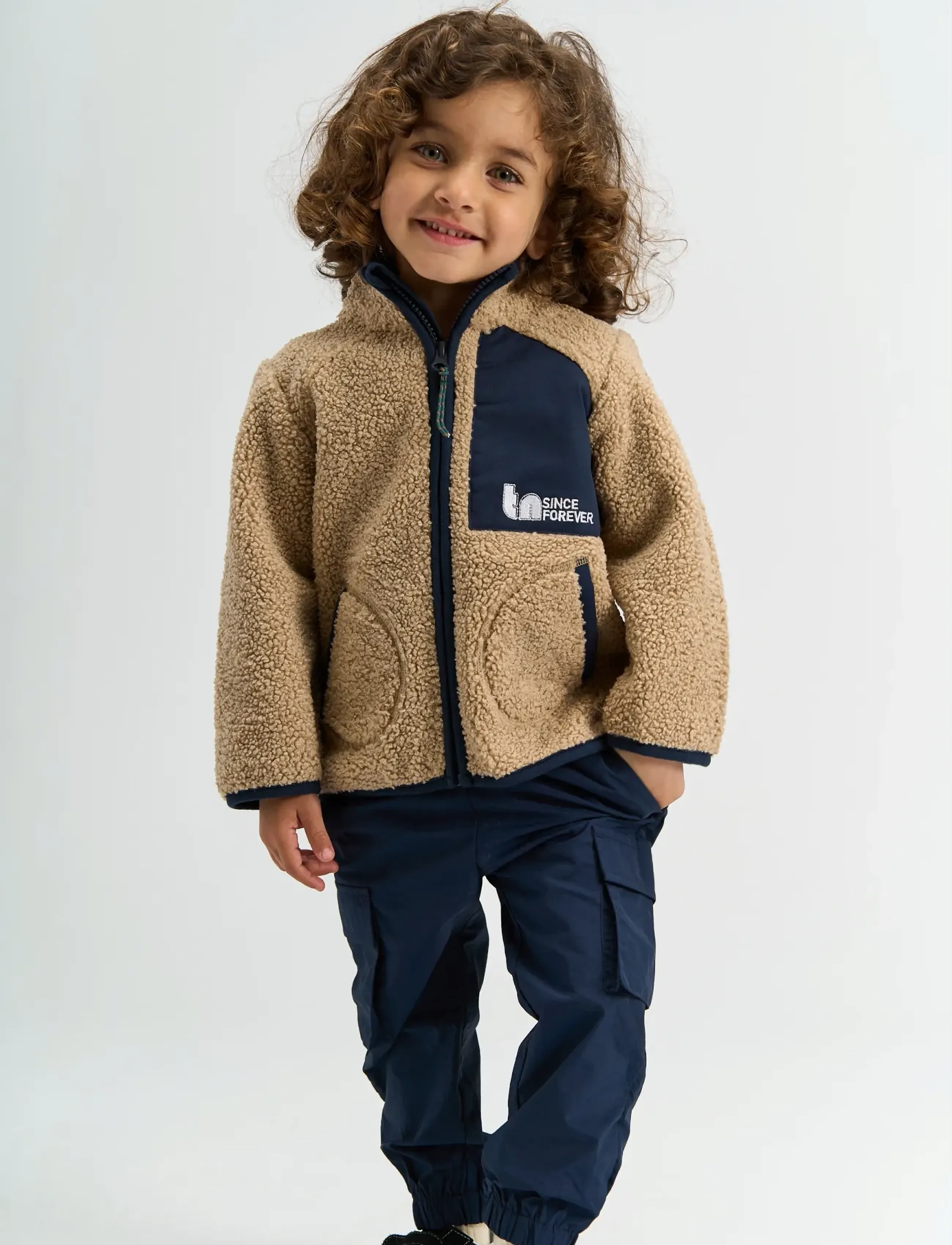 The New - TNSTStormy Uni Teddy Jacket - efterårsjakker - navy blazer - 3