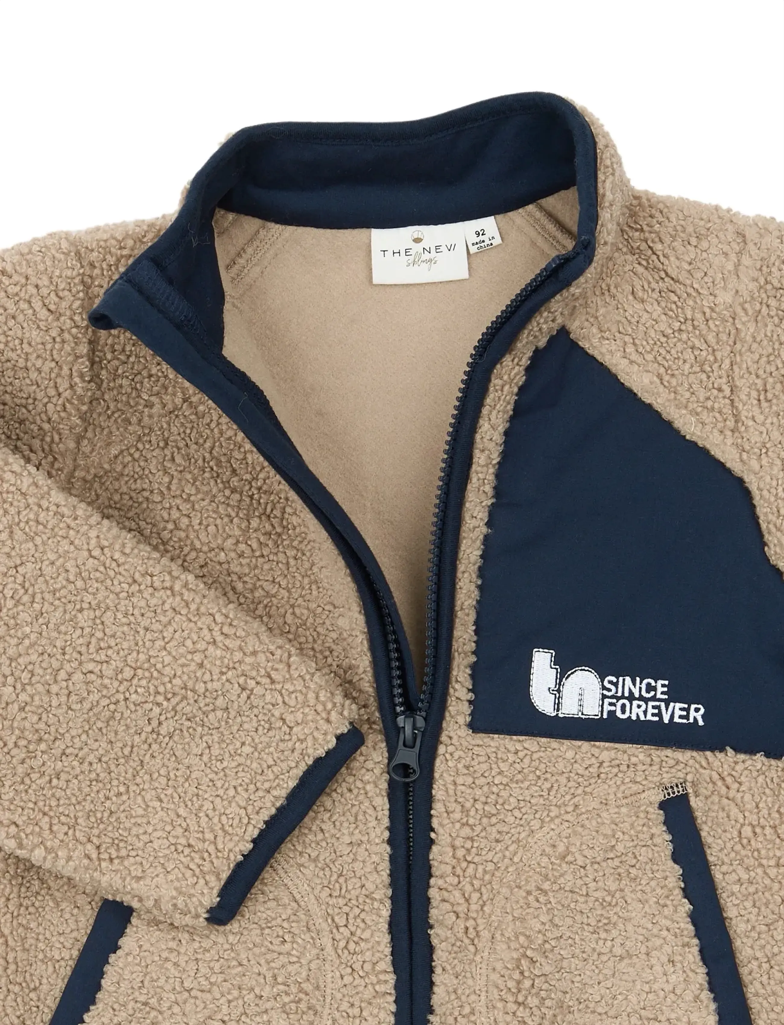 The New - TNSTStormy Uni Teddy Jacket - efterårsjakker - navy blazer - 5