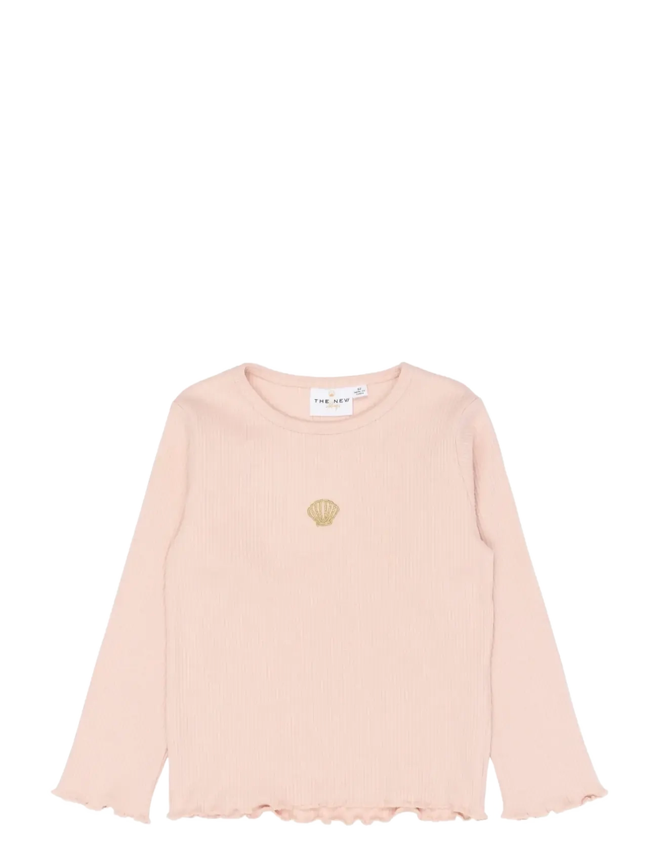 THE NEW Tnsttianna L_S Rib Tee Pink - 110 - Kinder