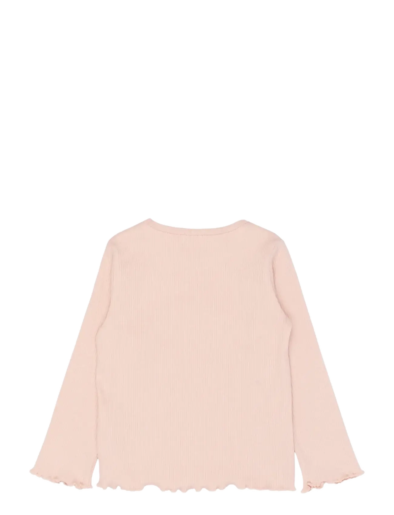 The New - TNSTTianna L_S Rib Tee - pikkade varrukatega t-särgid - peach whip - 2