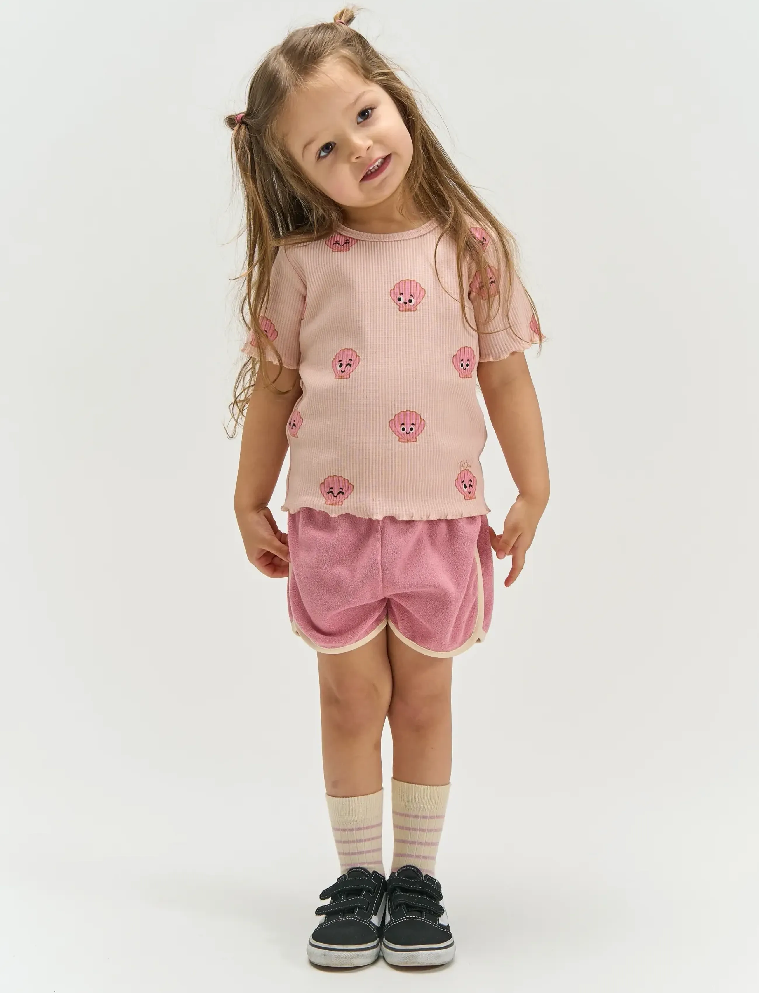 The New Tnsttinker S_S Rib Tee, 80, Pink, T-Shirts > Kortærmede, Børn