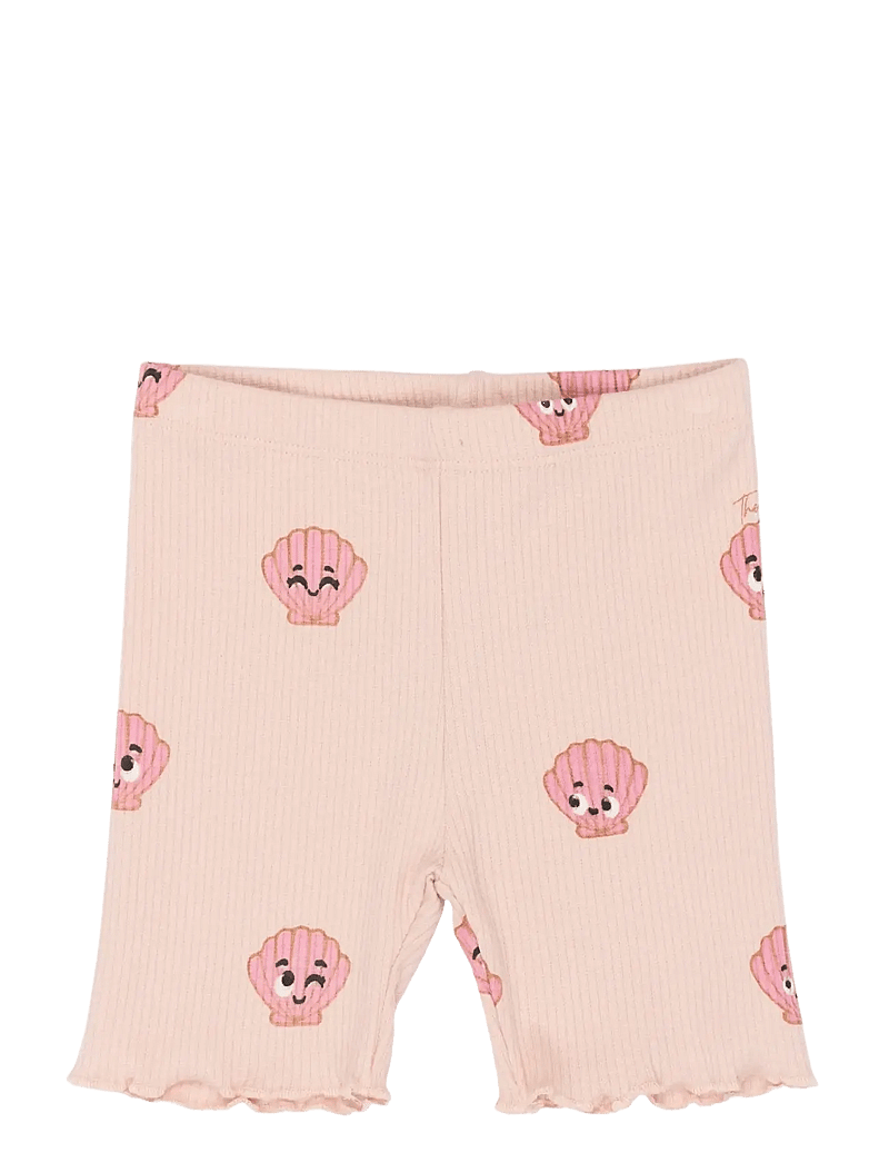 The New - TNSTTinker Tight Rib Shorts - casual shorts - peach whip aop - 1