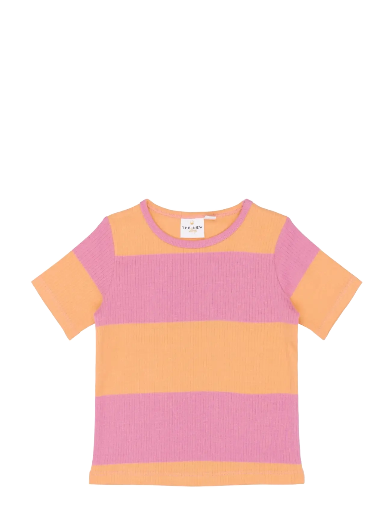The New TNSTTori S_S Rib Tee - Överdelar - CASHMERE ROSE STRIPED / pink/rose