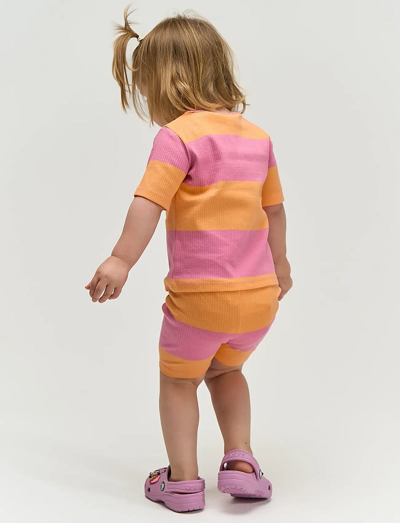 The New - TNSTTori Tight Rib Shorts - casual shorts - cashmere rose striped - 3