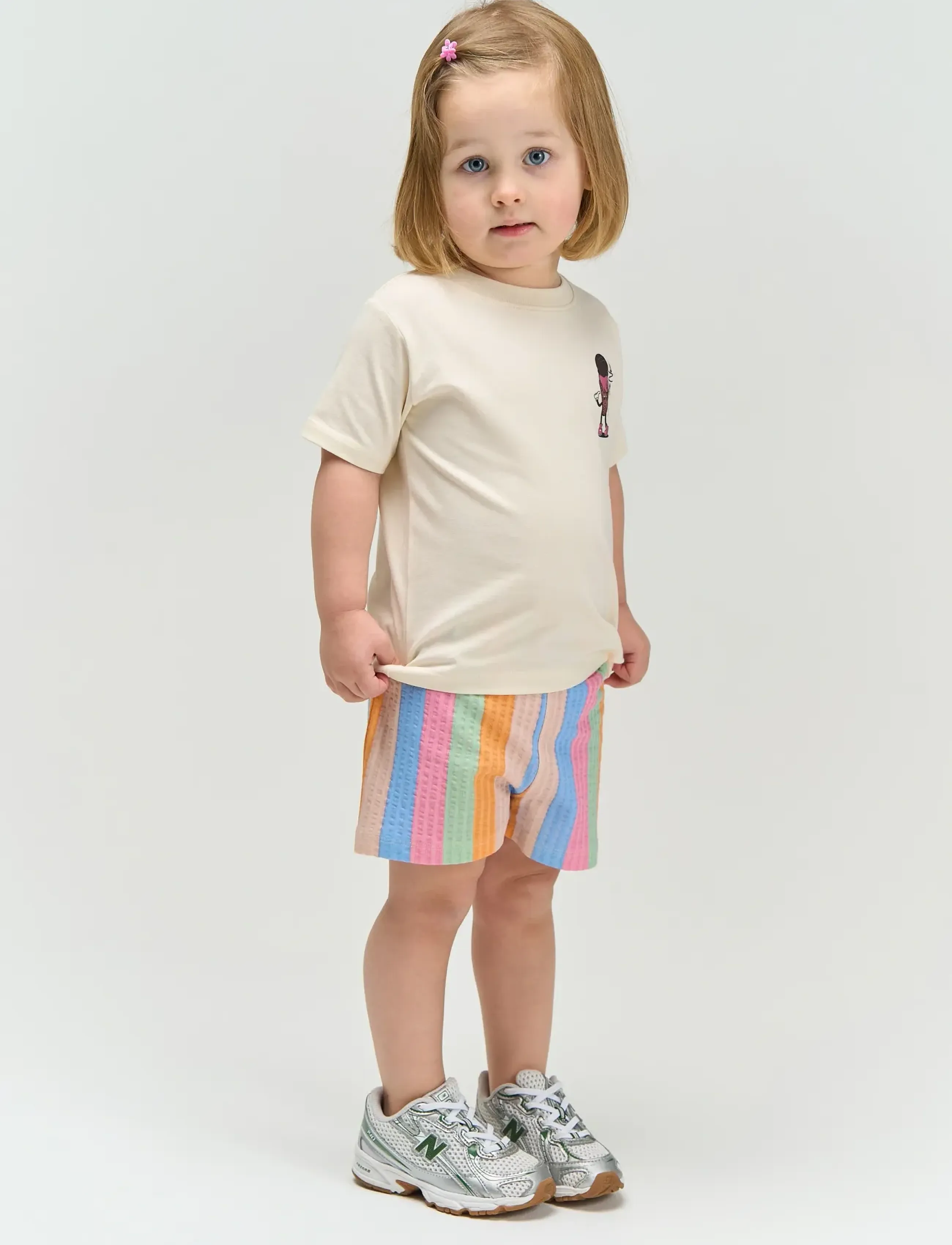 The New Tnsttundra S_S Tee, 98, Cream, T-Shirts > Kortærmede, Børn