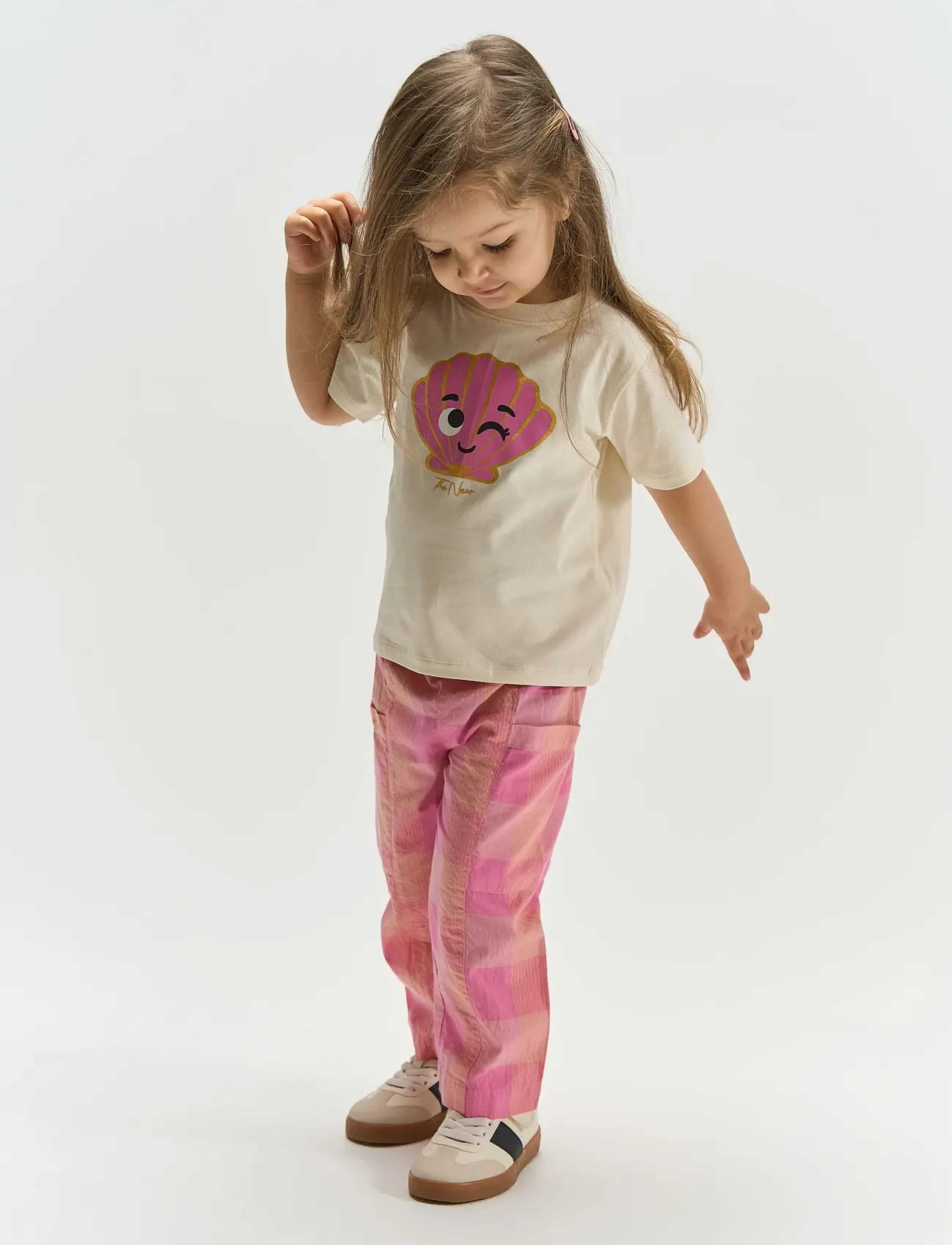 The New Tnsttallulah S_S Tee, 110, Cream, T-Shirts > Kortærmede, Børn