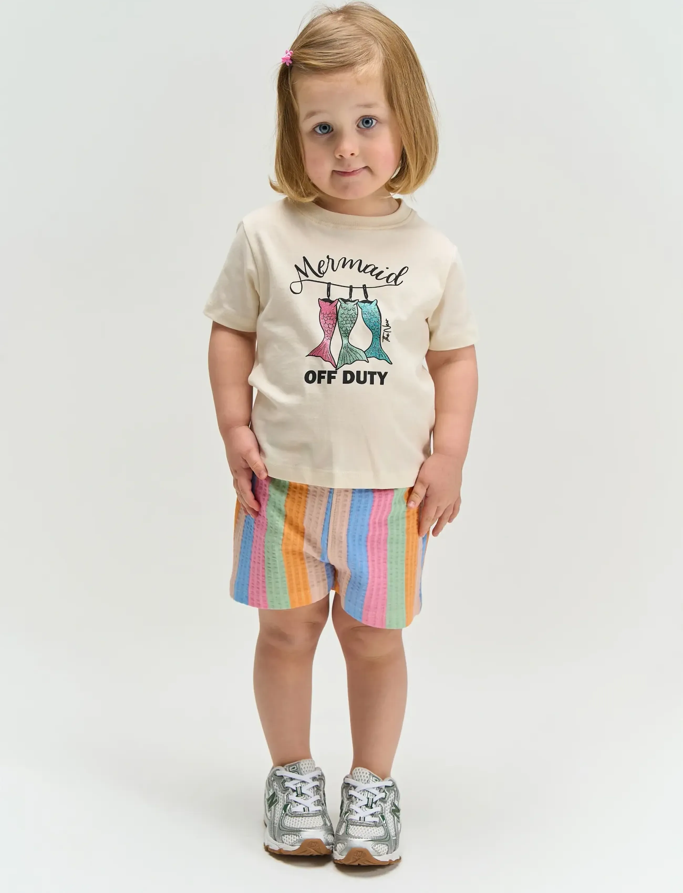 The New Tnsttiara S_S Tee, 110, Cream, T-Shirts > Kortærmede, Børn