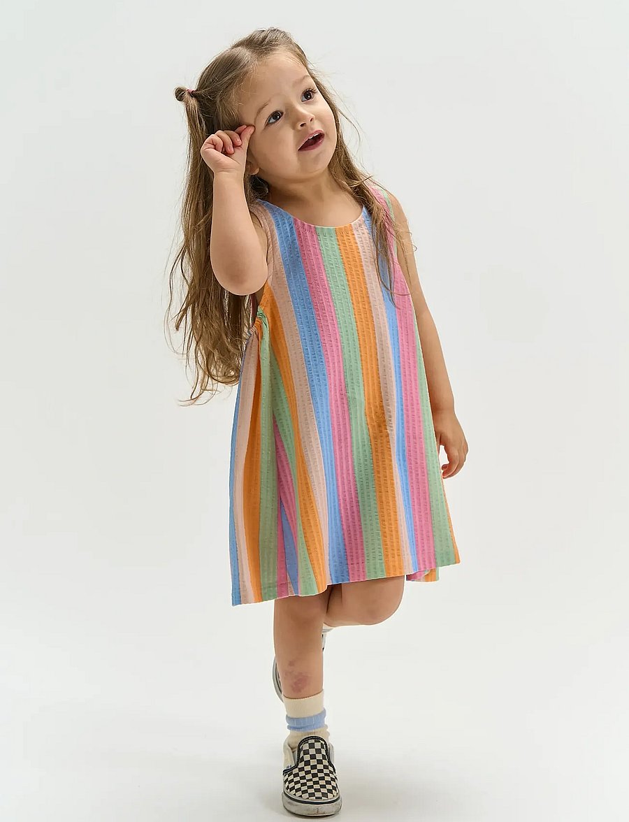 The New - TNSTTracie S_L Dress - mouwloze babyjurken - multi striped - 3