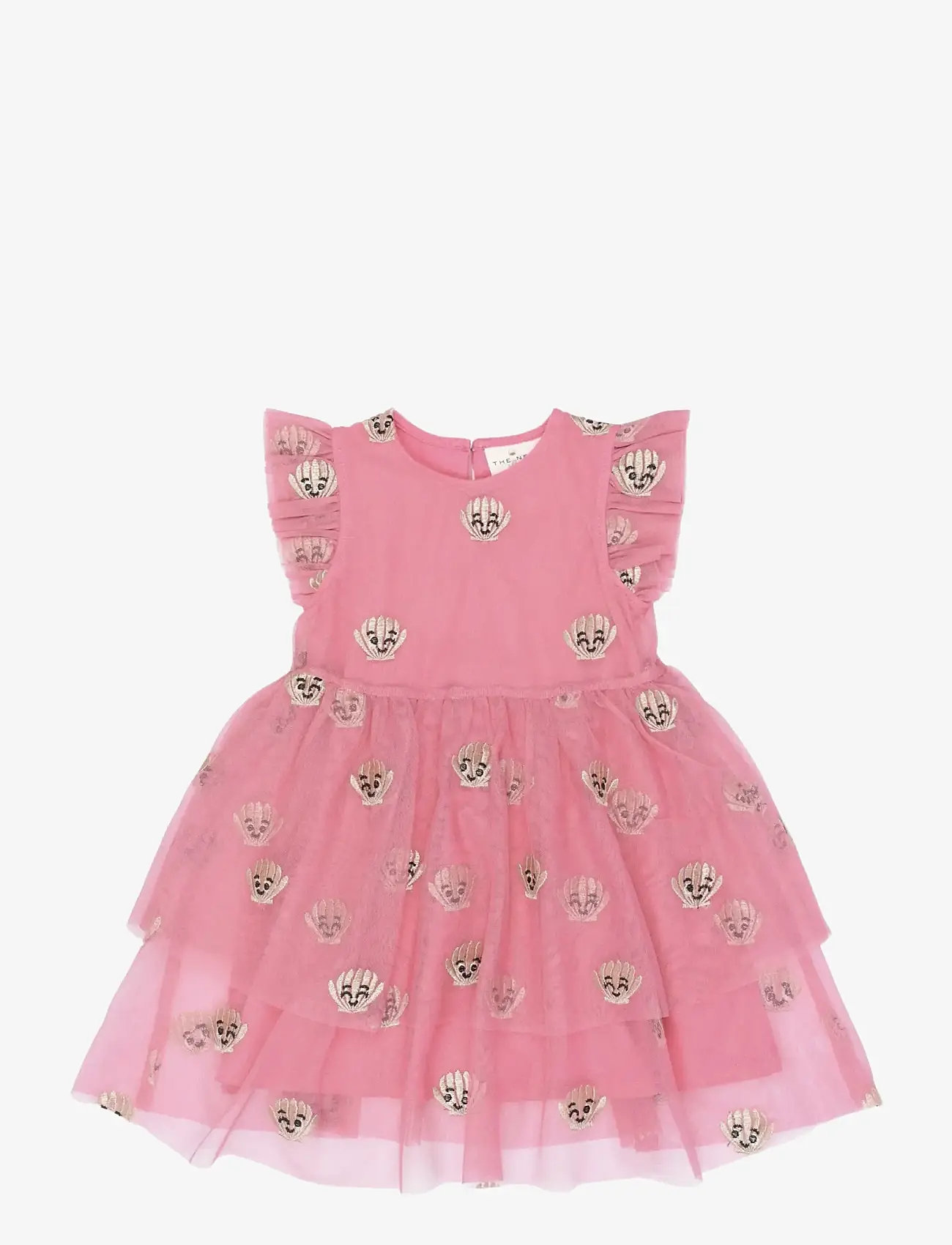The New - TNSTTulle S_L Dress - sukienki dla dziewczynek bez rękawów - cashmere rose emb - 1
