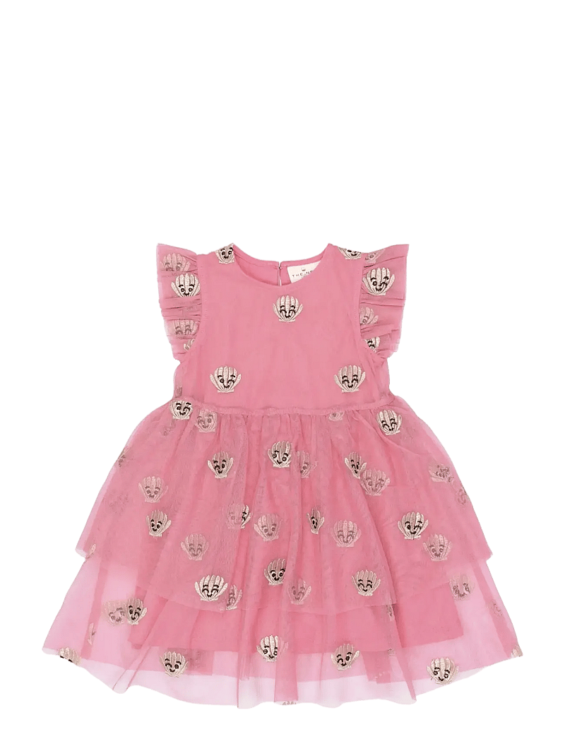 The New - TNSTTulle S_L Dress - sukienki dla dziewczynek bez rękawów - cashmere rose emb - 1