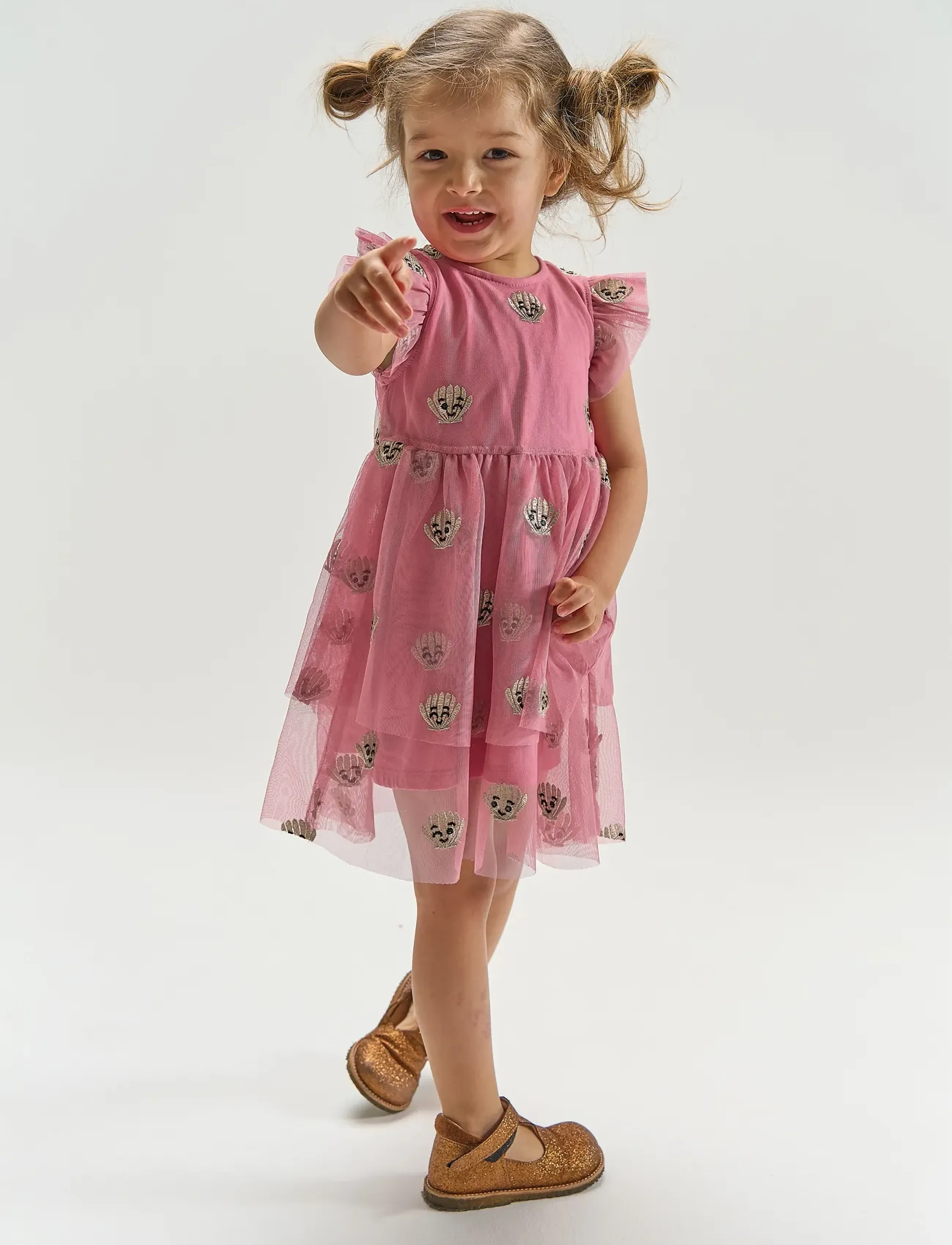 The New TNSTTulle S_L Dress - Kjoler & Nederdele - CASHMERE ROSE EMB / pink/rose