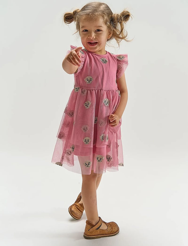 The New - TNSTTulle S_L Dress - sukienki dla dziewczynek bez rękawów - cashmere rose emb - 0