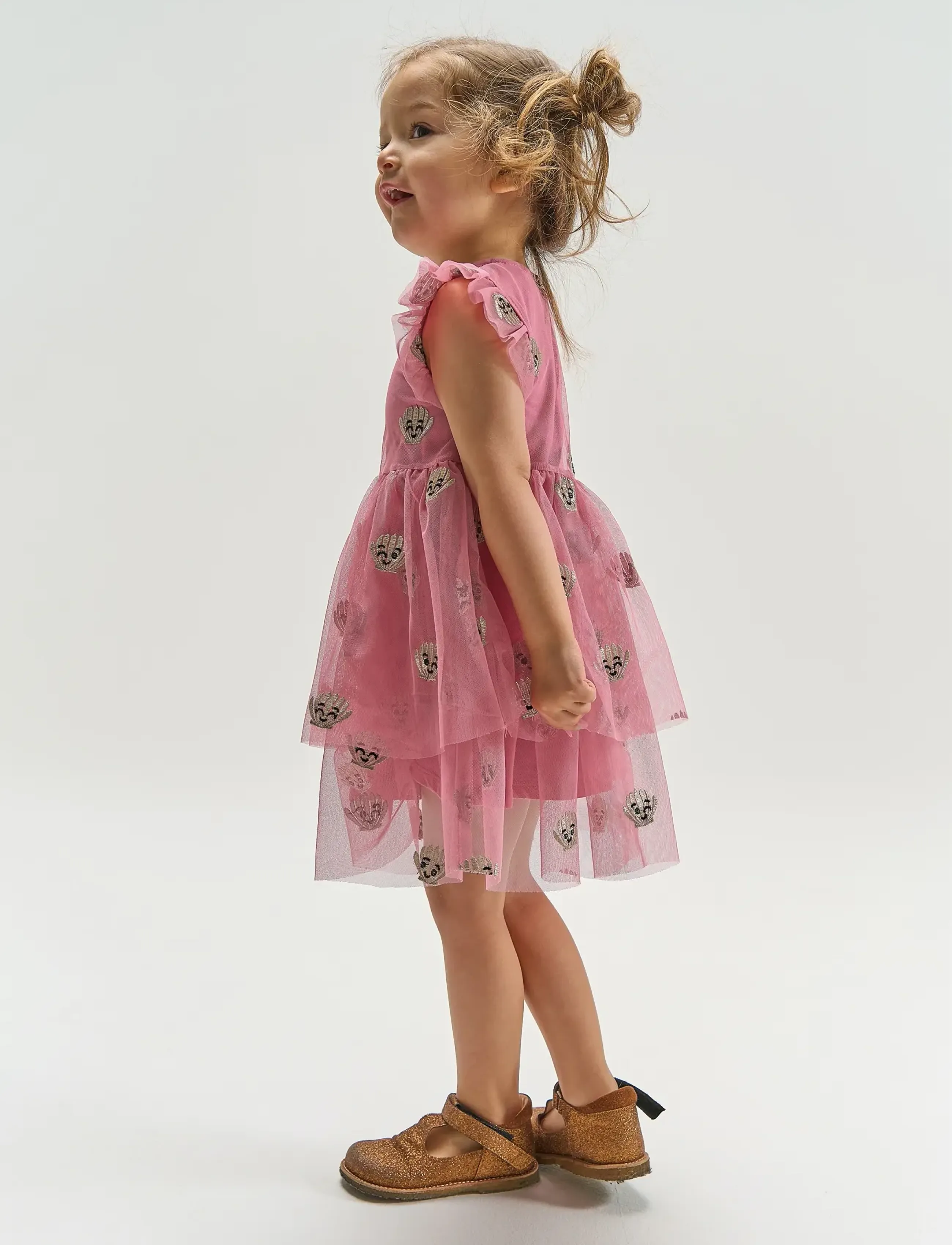 The New - TNSTTulle S_L Dress - Ærmeløse babykjoler - cashmere rose emb - 3