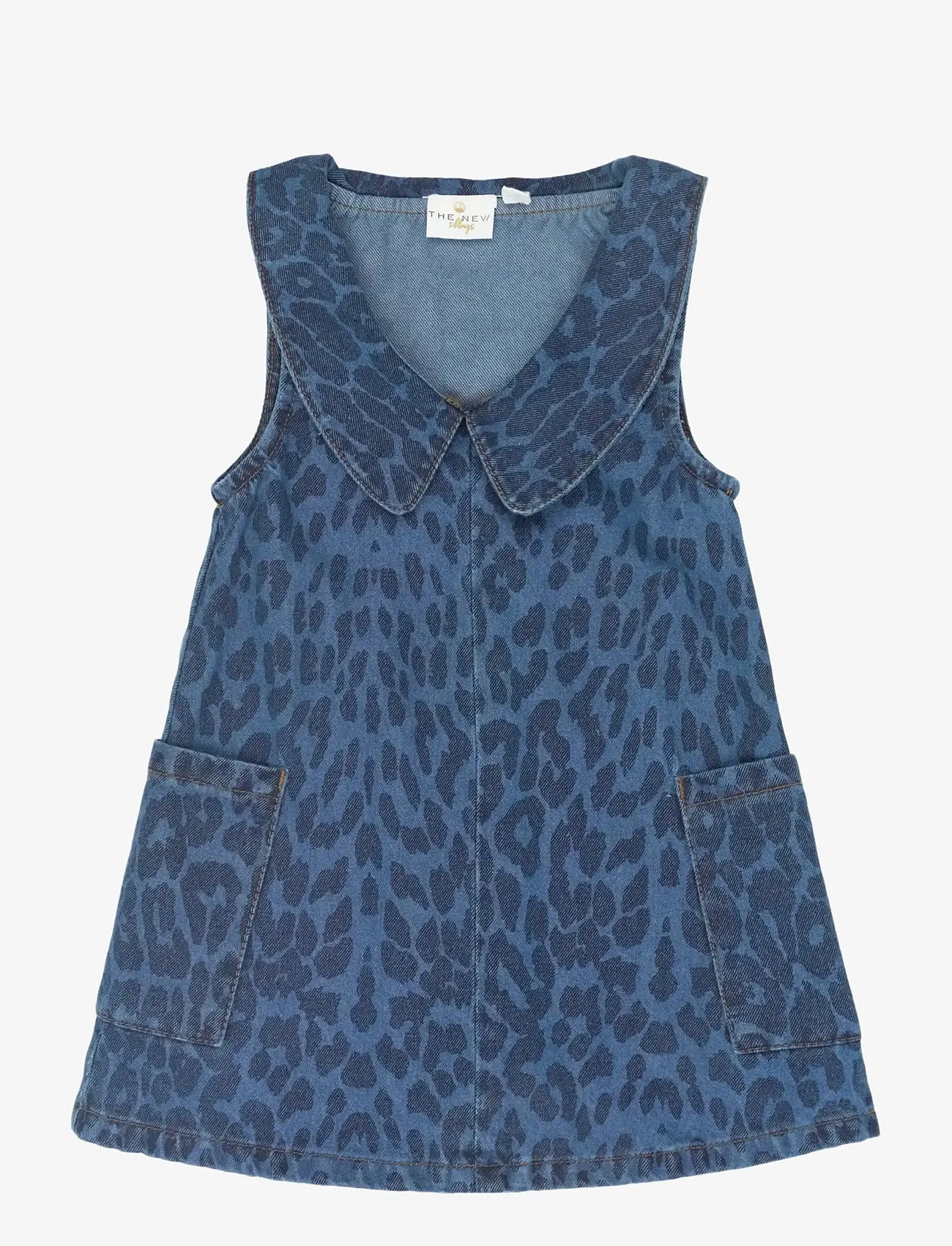 The New - TNSTPearl S_L Denim Dress - varrukateta beebi kleidid - medium blue denim aop - 1