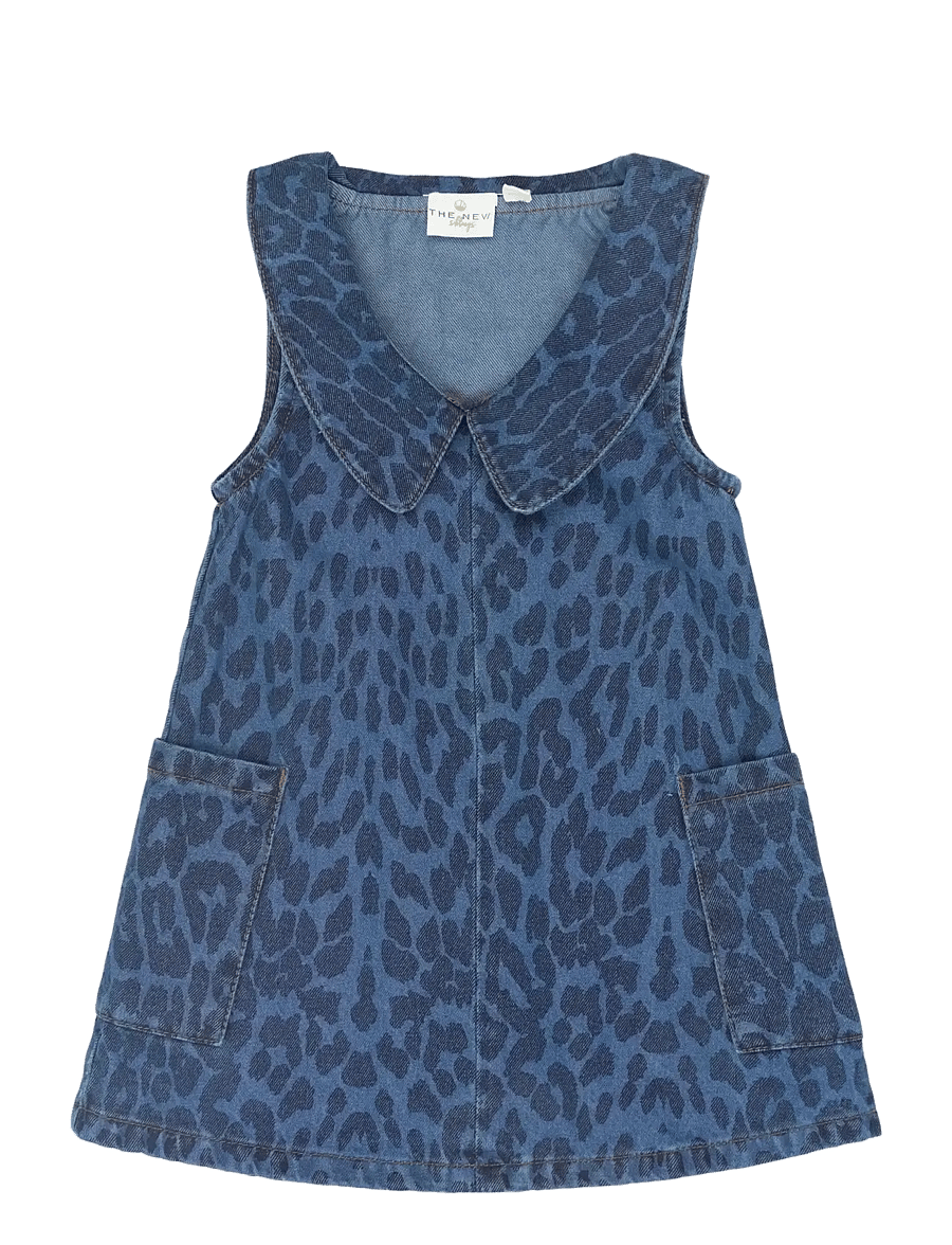 The New - TNSTPearl S_L Denim Dress - Ärmellose babykleider - medium blue denim aop - 1