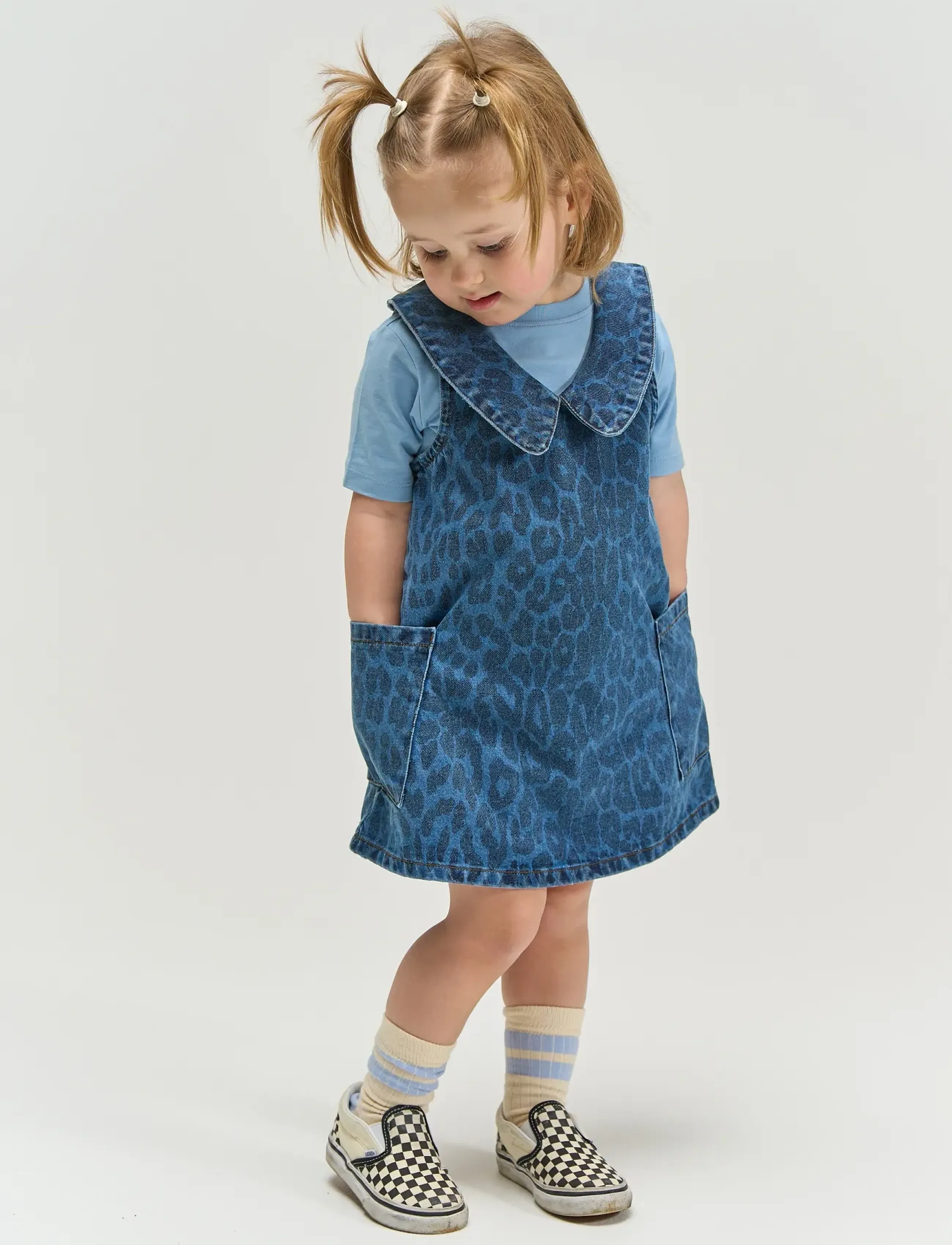 The New TNSTPearl S_L Denim Dress - Robes - MEDIUM BLUE DENIM AOP / blue
