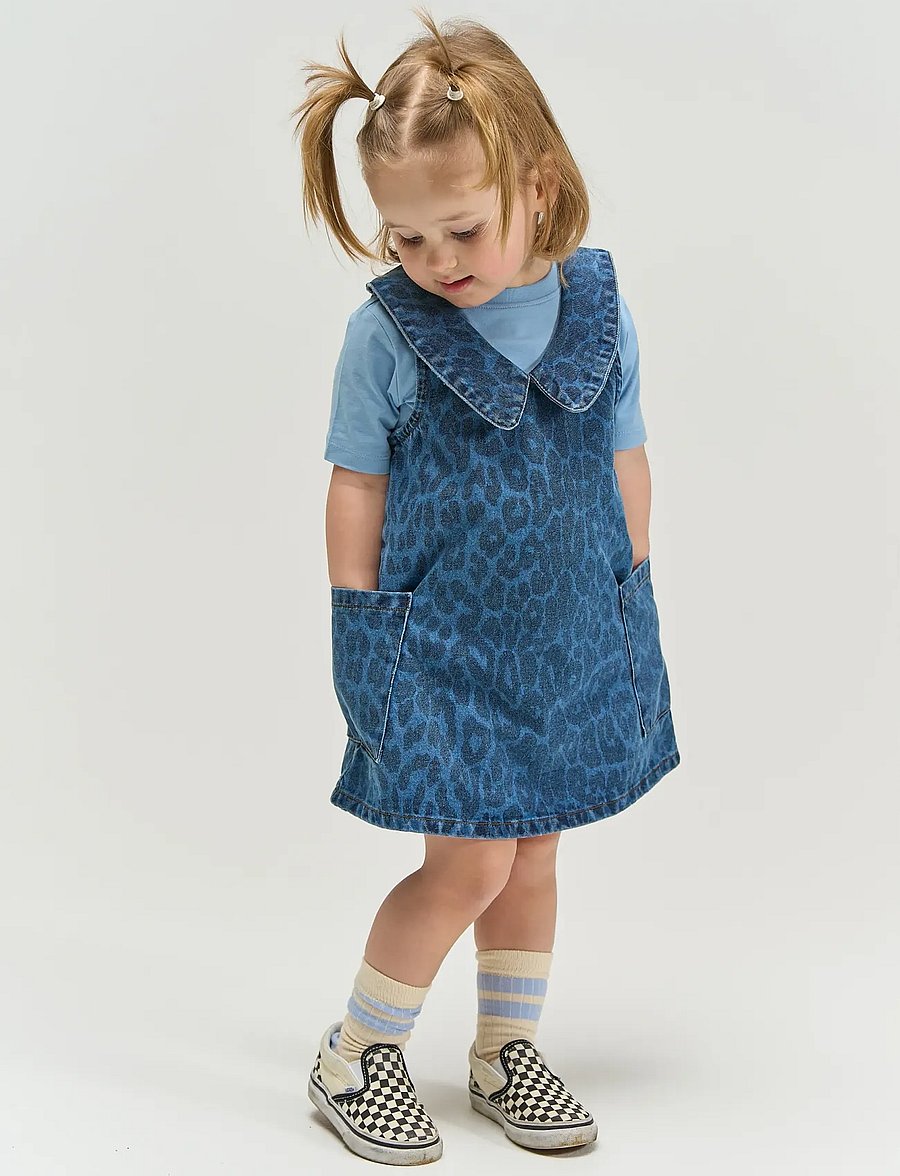 The New - TNSTPearl S_L Denim Dress - Ärmellose babykleider - medium blue denim aop - 0