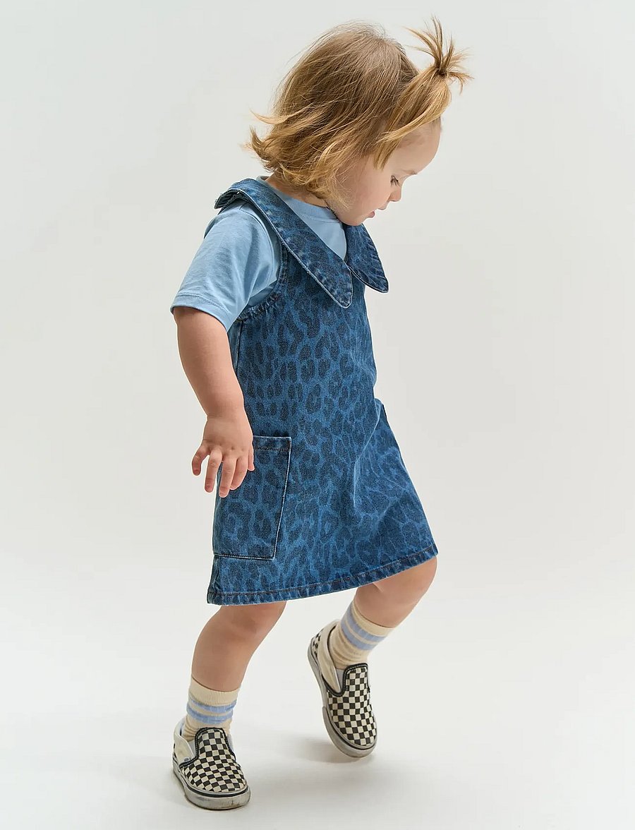 The New - TNSTPearl S_L Denim Dress - Ärmellose babykleider - medium blue denim aop - 3