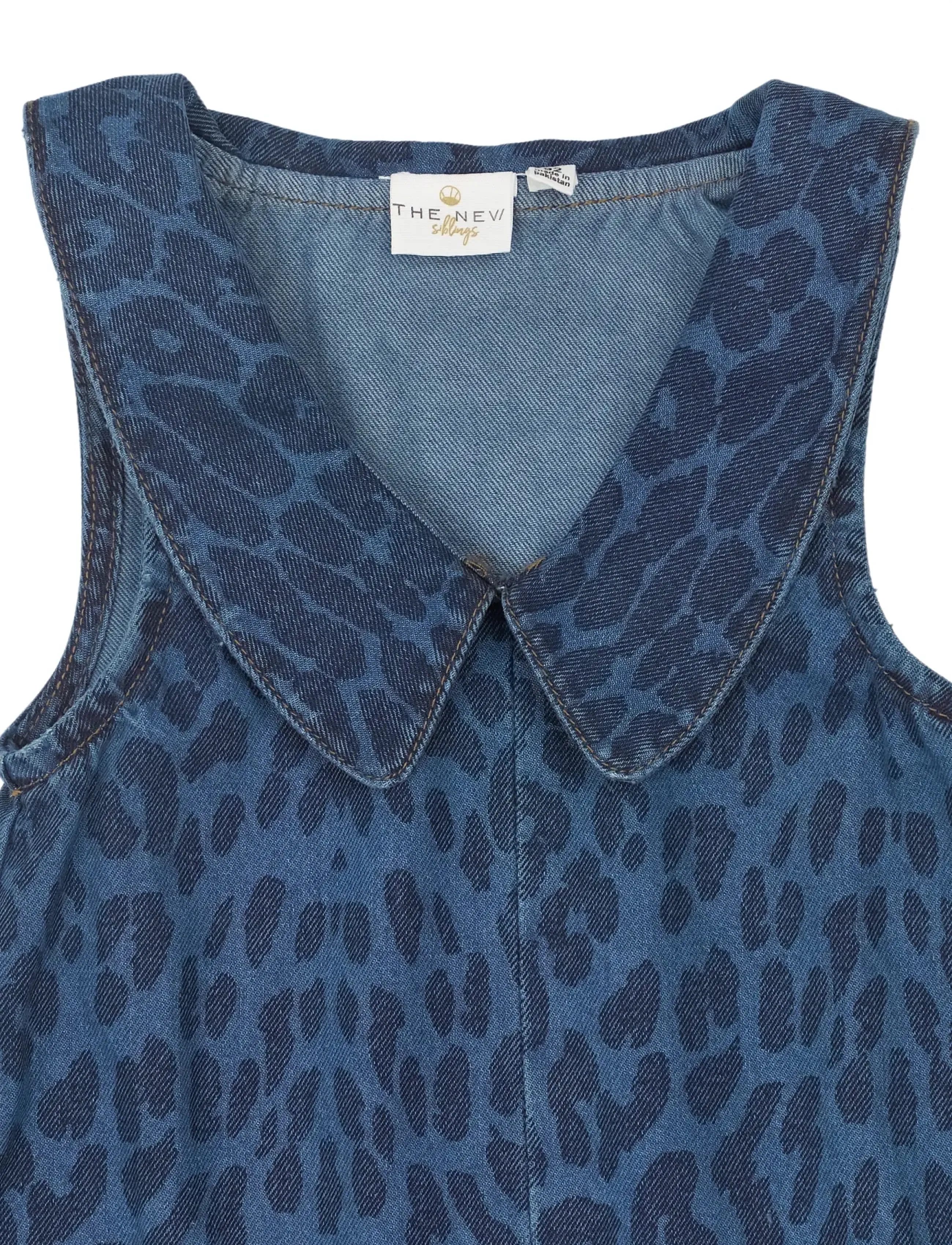 The New - TNSTPearl S_L Denim Dress - Ärmellose babykleider - medium blue denim aop - 4