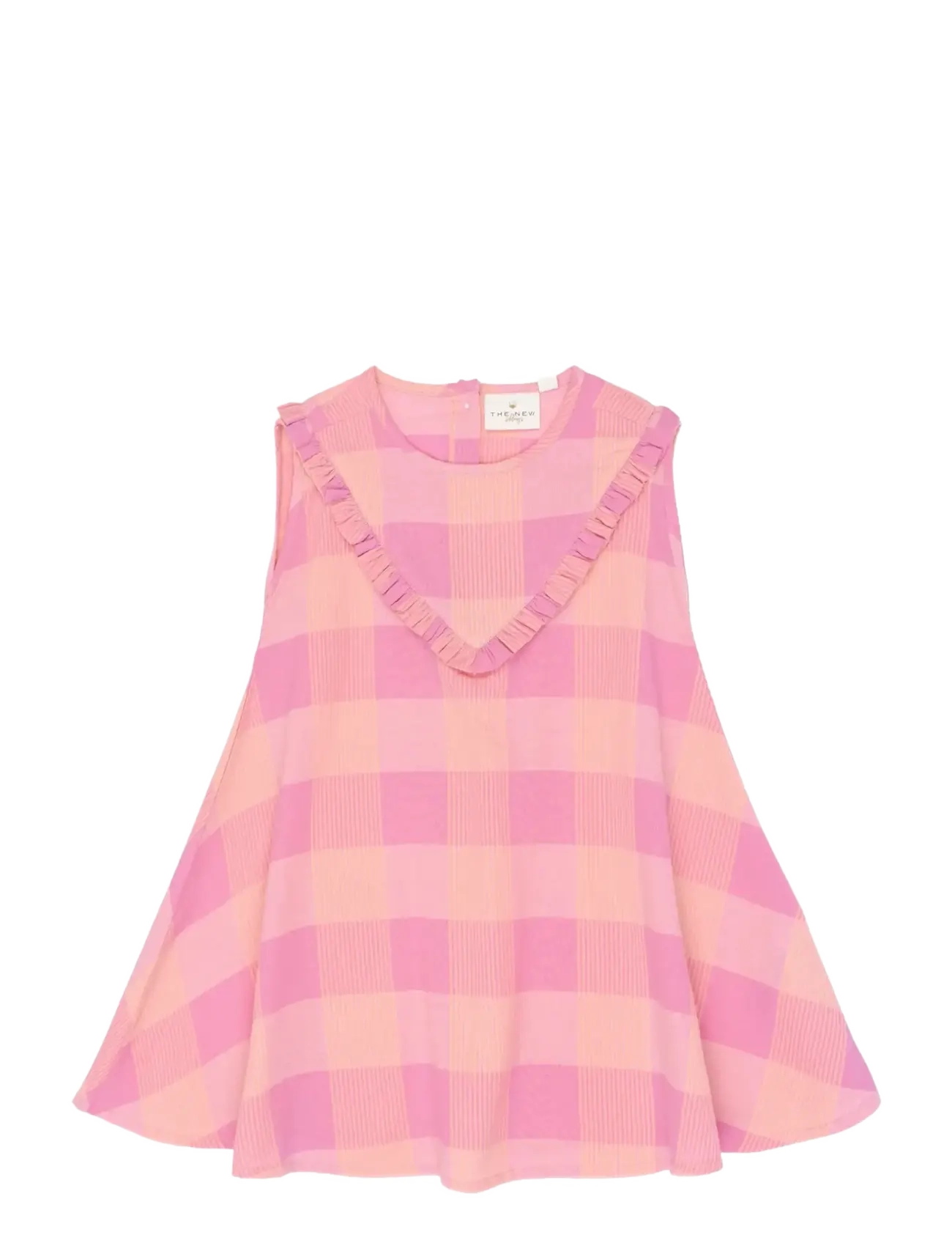 The New TNSTTassie S_L Dress - Kjoler & Nederdele - CASHMERE ROSE CHECKED / pink/rose