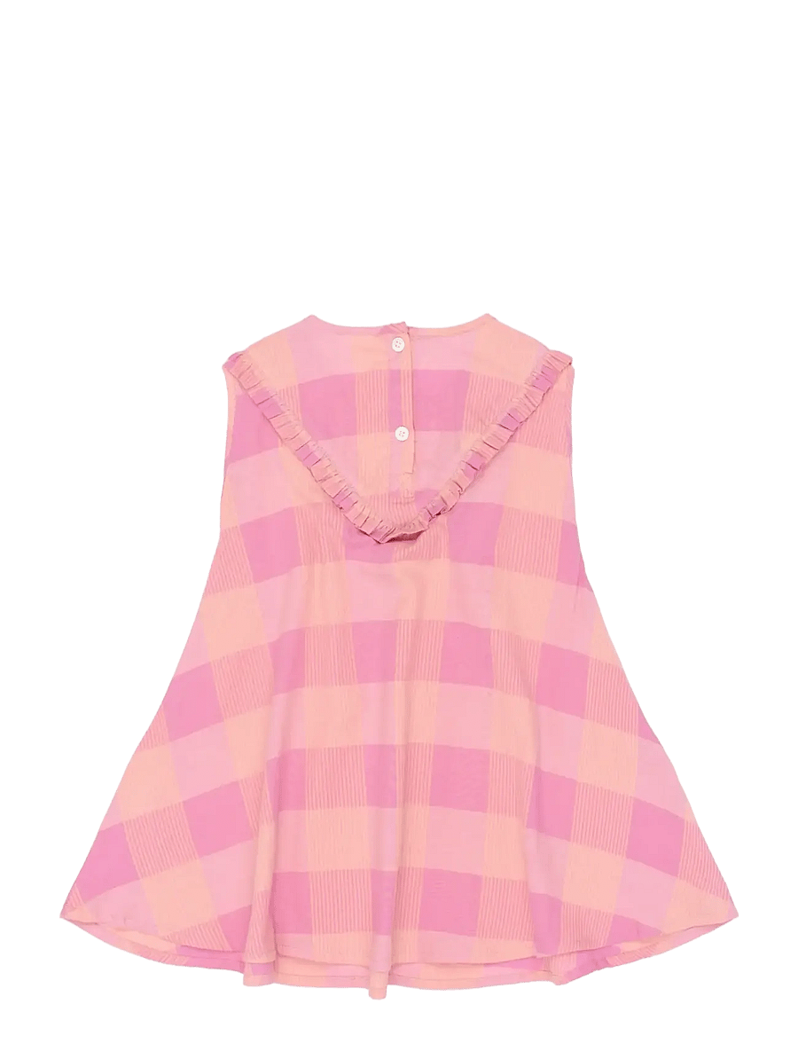 The New - TNSTTassie S_L Dress - ermalausir barnakjólar - cashmere rose checked - 2