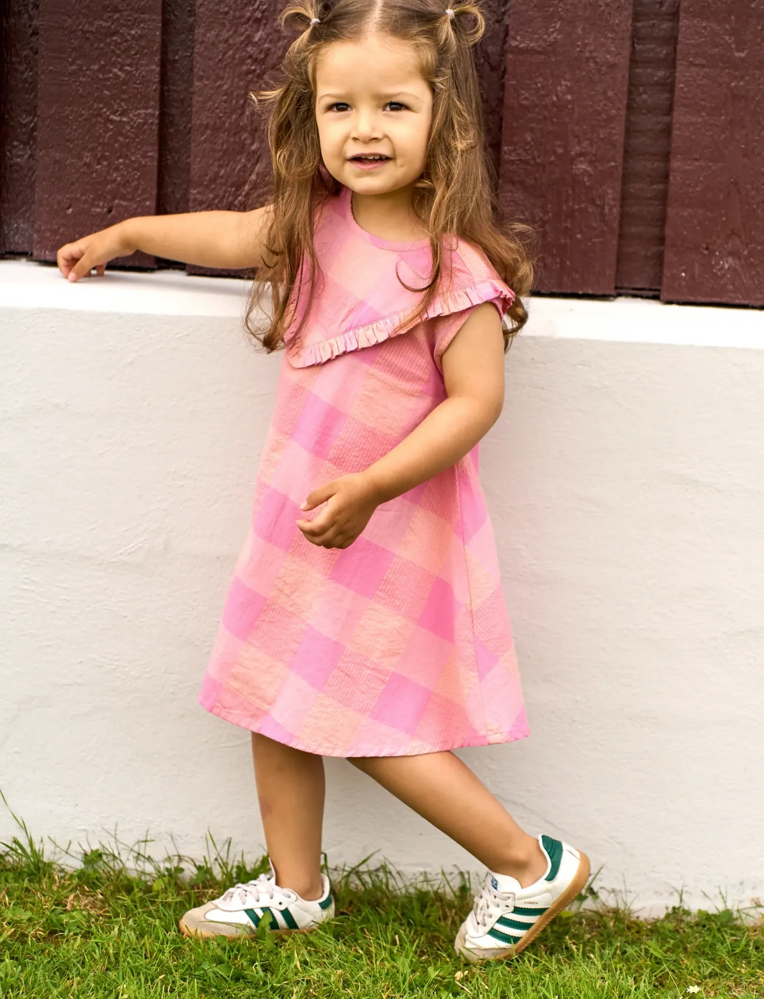 The New TNSTTassie S_L Dress - Jurken - CASHMERE ROSE CHECKED / pink/rose