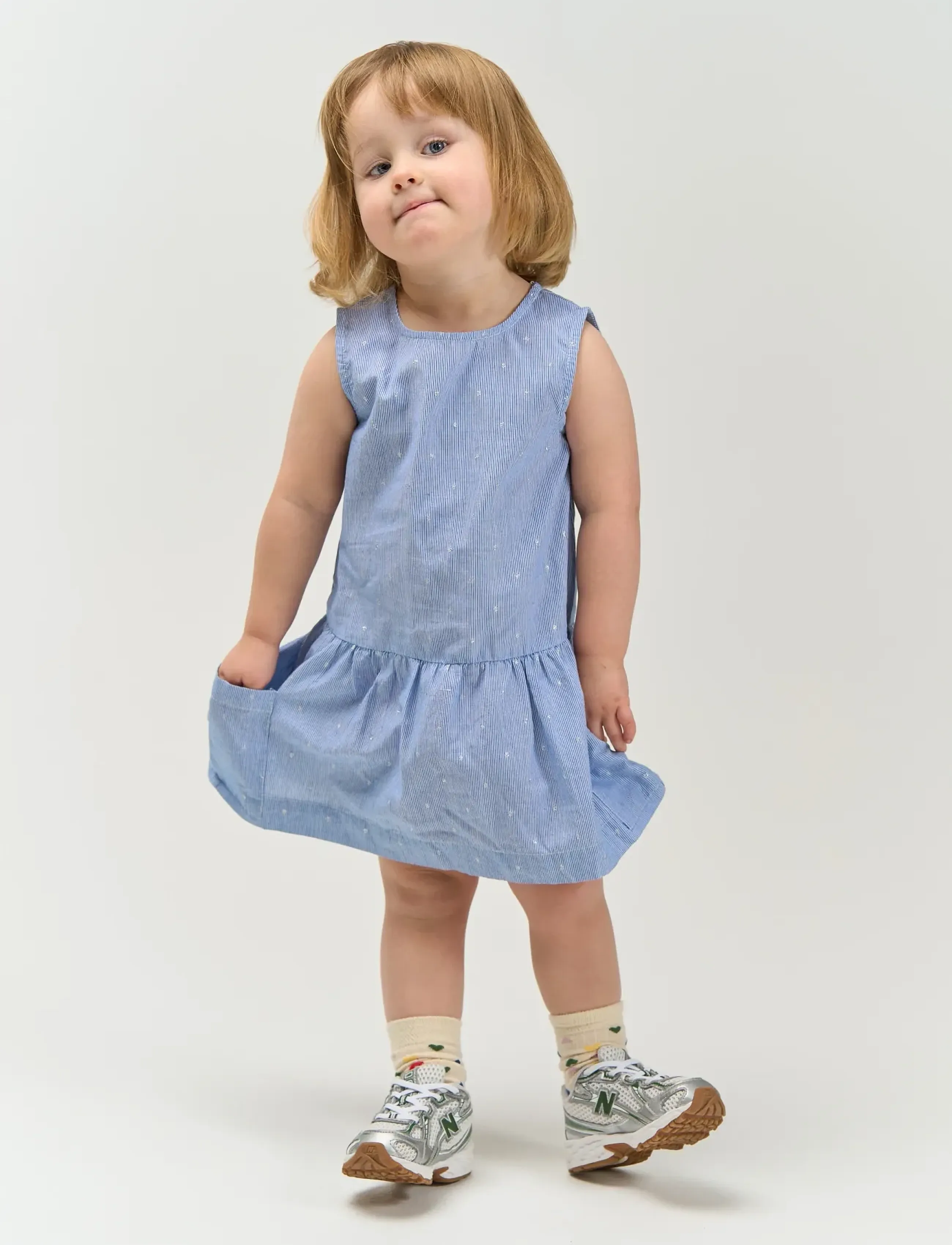The New - TNSTThea S_L Dress - Ærmeløse babykjoler - forever blue striped - 3