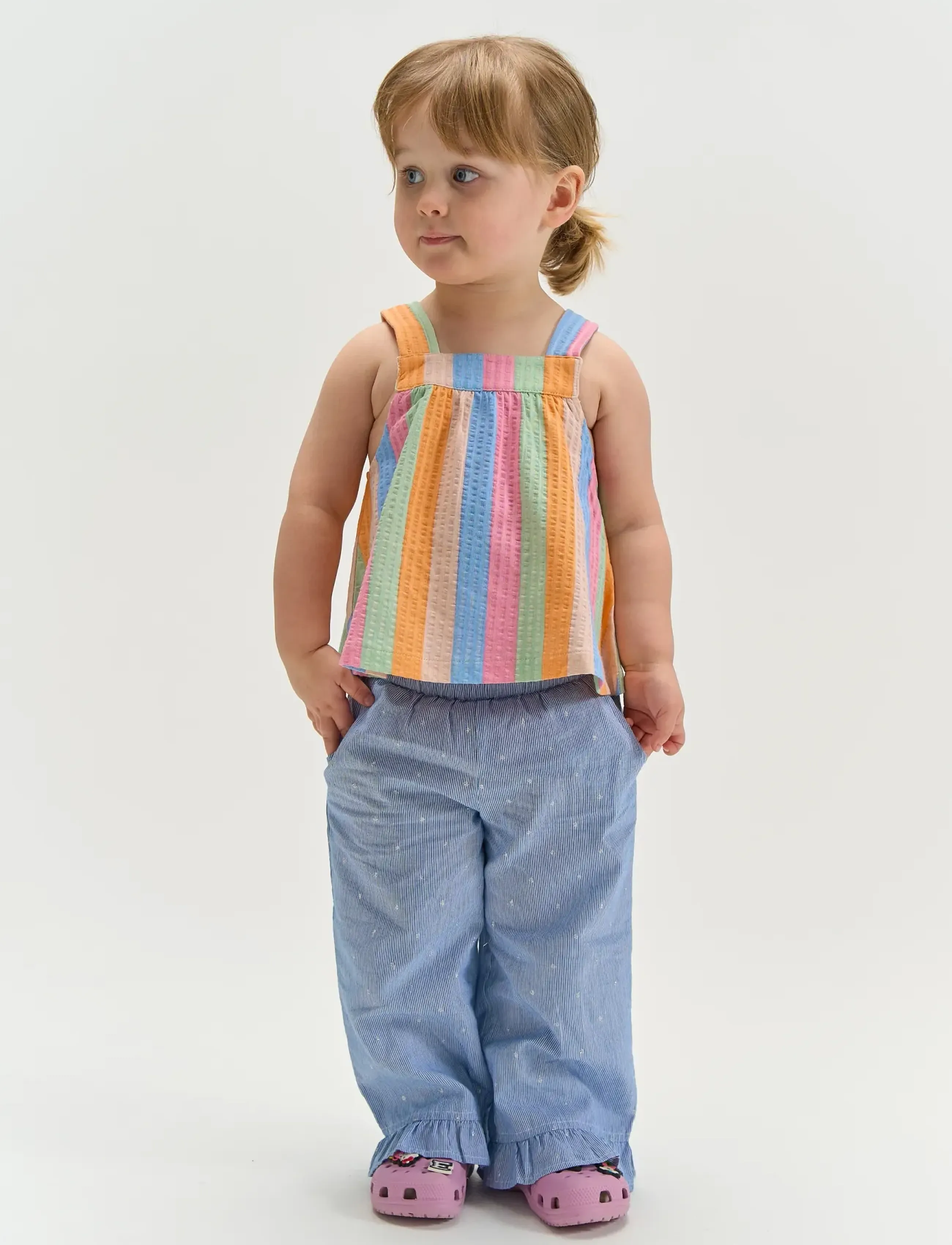 The New TNSTThea Loose Toddler Pants - Broeken - FOREVER BLUE STRIPED / blue