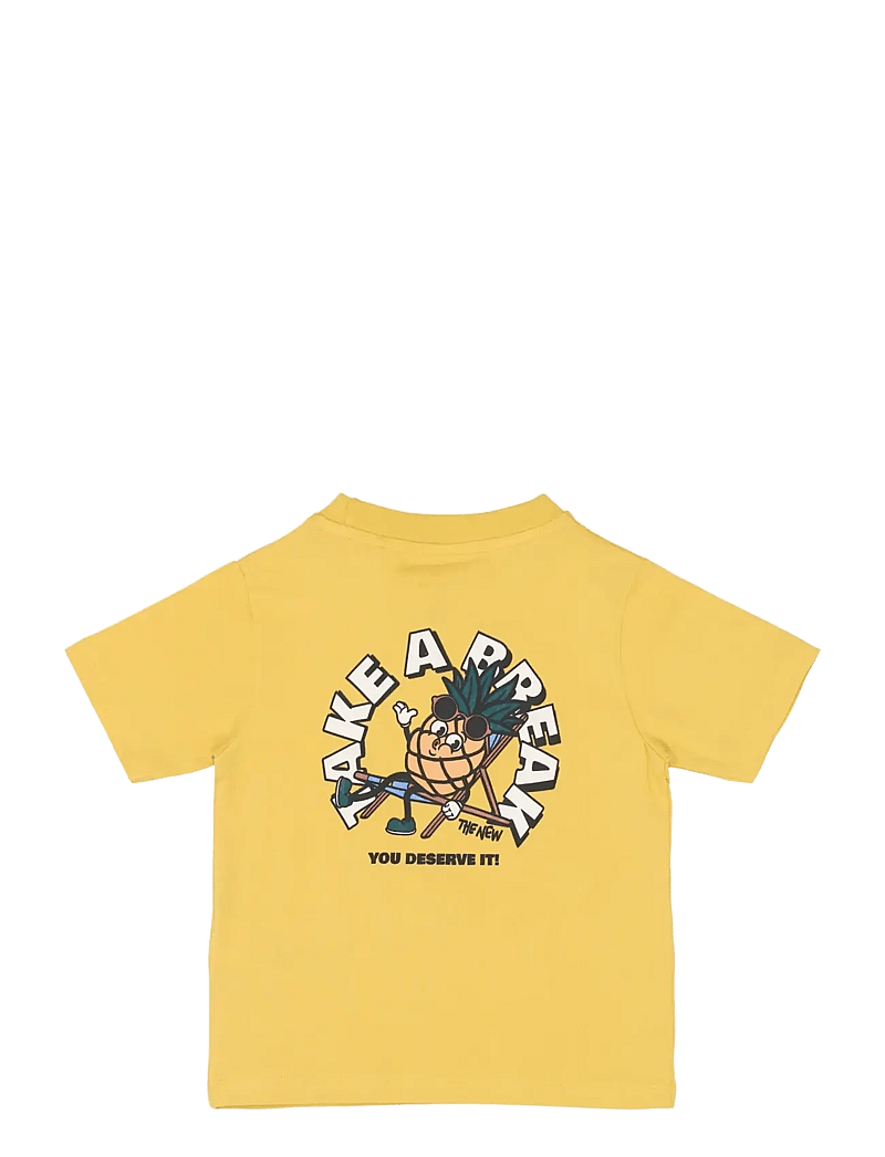 The New - TNSTTatum S_S Tee - lühikeste varrukatega t-särgid - cream gold - 2
