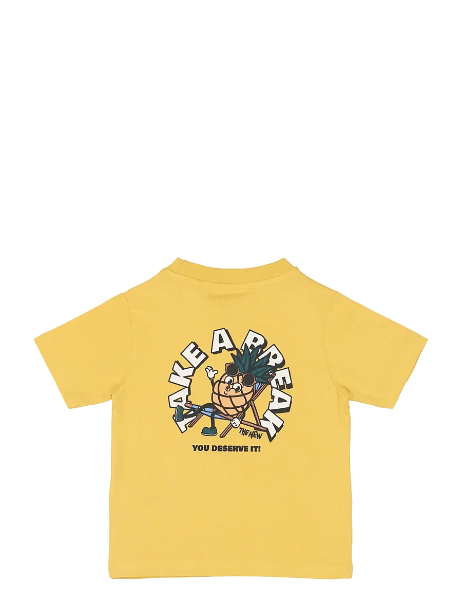 The New - TNSTTatum S_S Tee - kurzärmelige - cream gold - 2