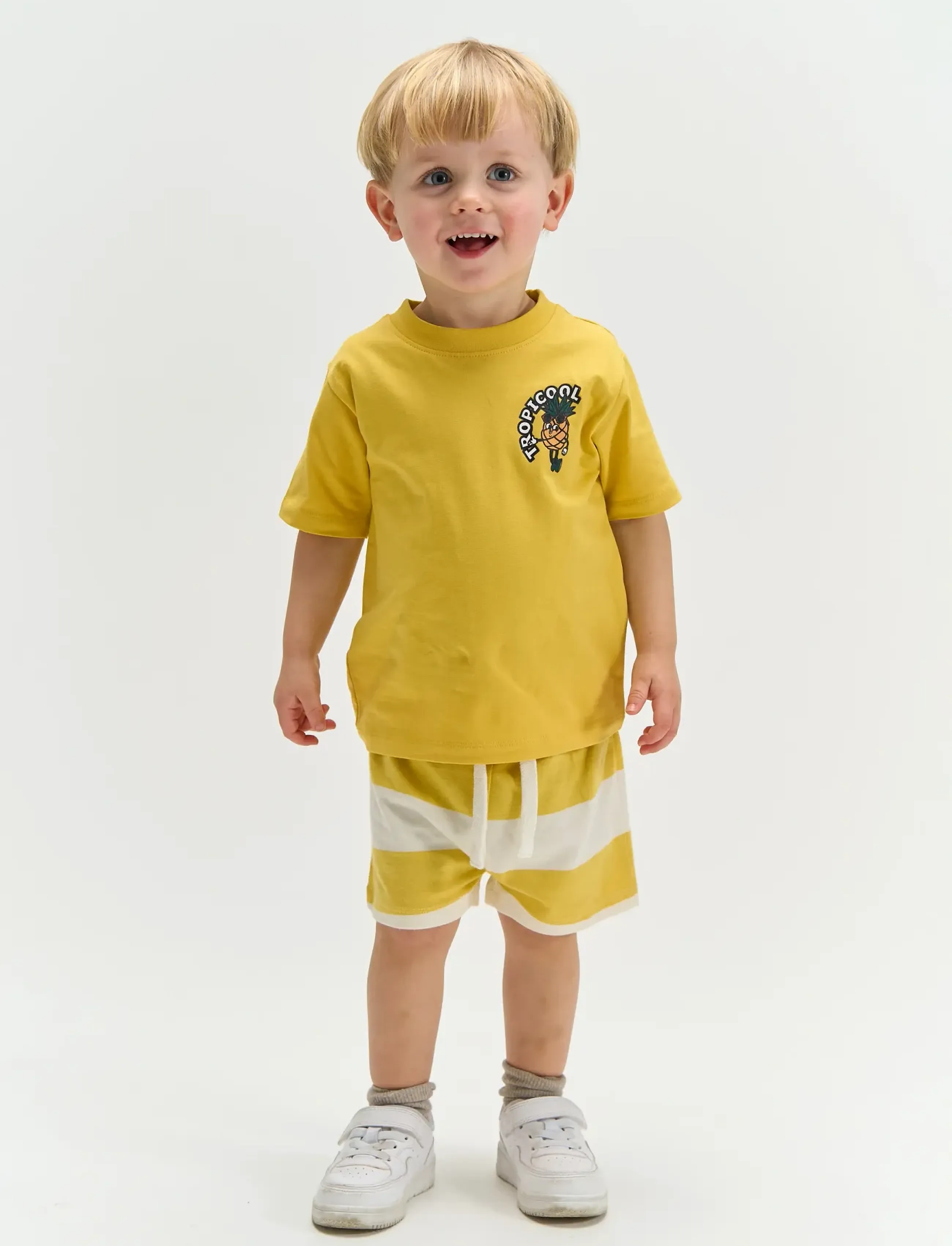 The New TNSTTatum S_S Tee - Oberteile & T-Shirts - CREAM GOLD / yellow
