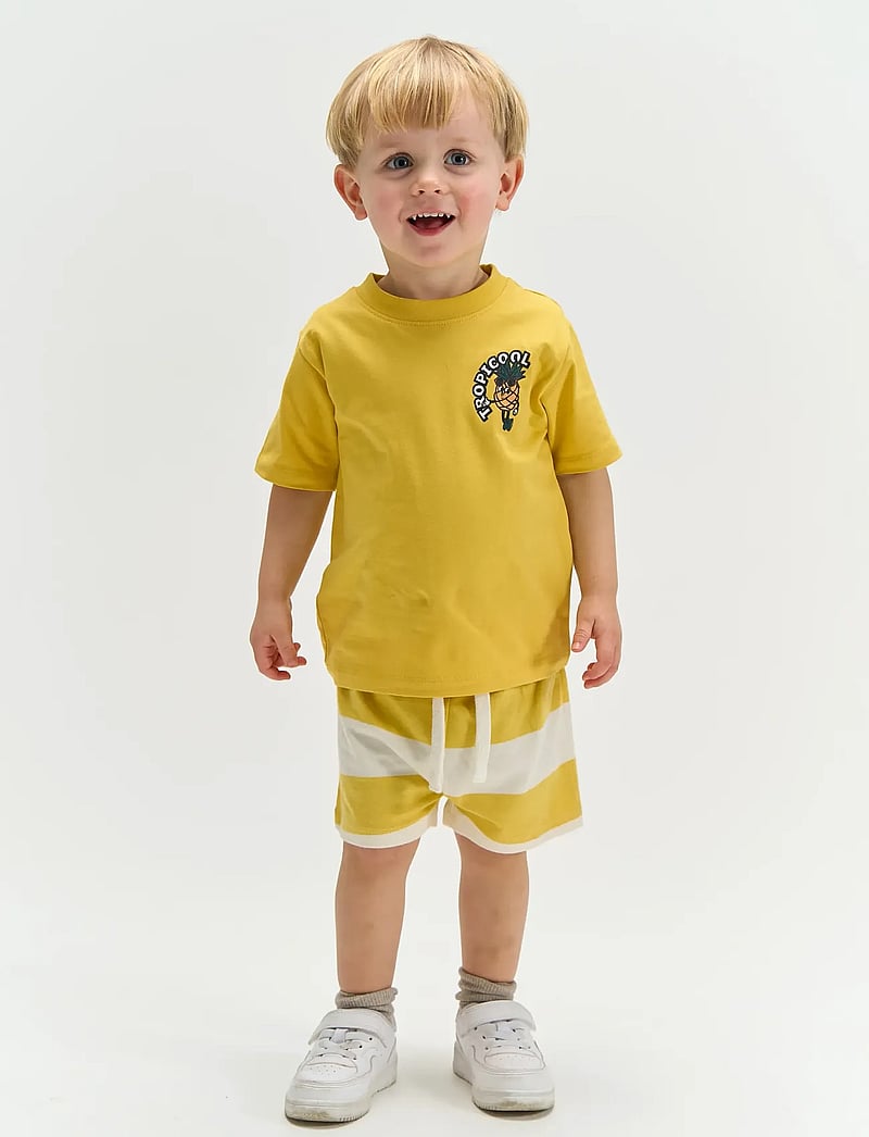 The New - TNSTTatum S_S Tee - lühikeste varrukatega t-särgid - cream gold - 0