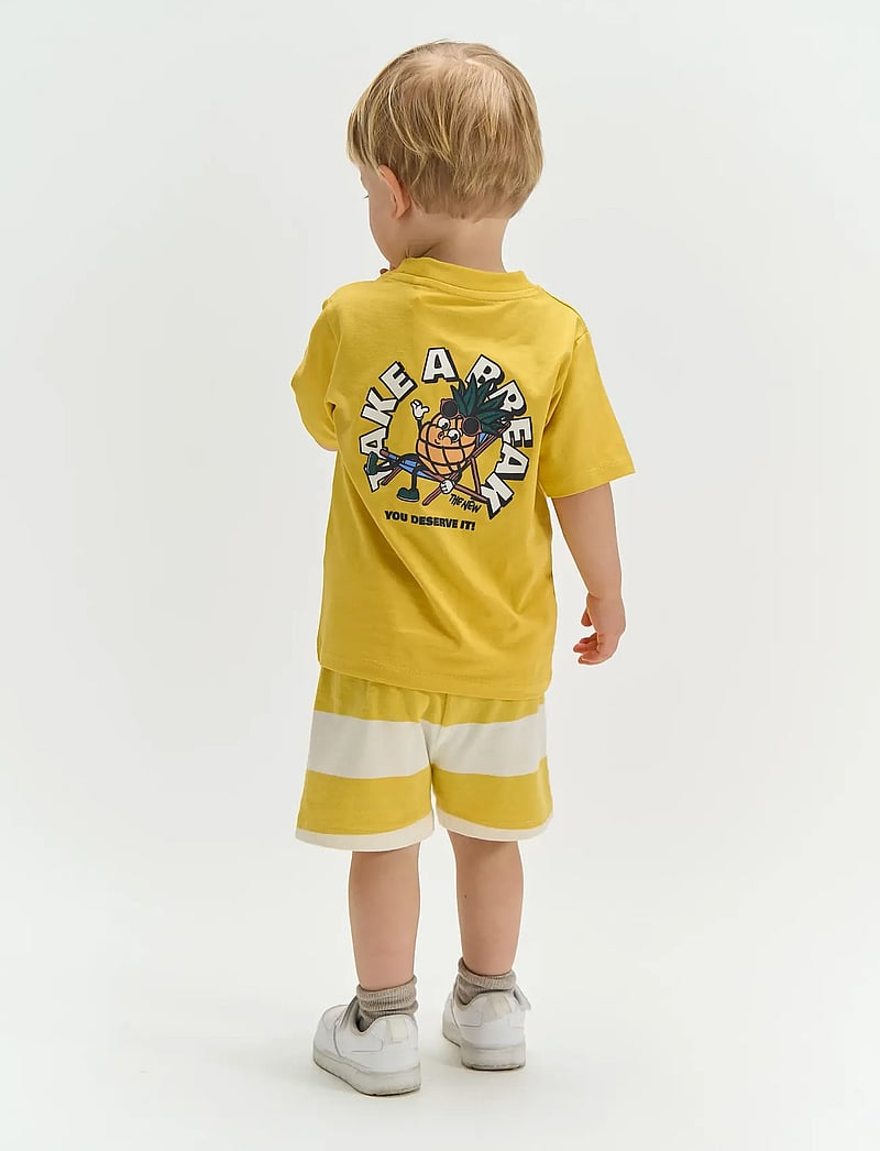 The New - TNSTTatum S_S Tee - lühikeste varrukatega t-särgid - cream gold - 4