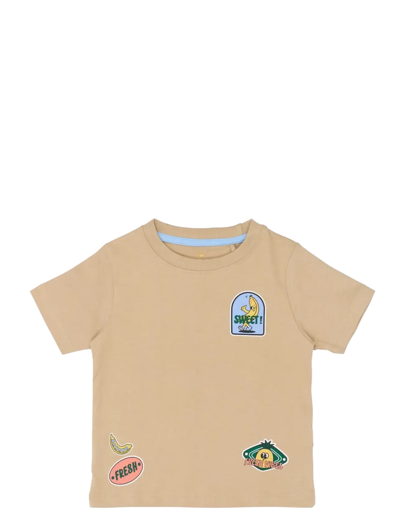 The New TNSTTadeo S_S Tee - Nouveautés - HUMUS / beige