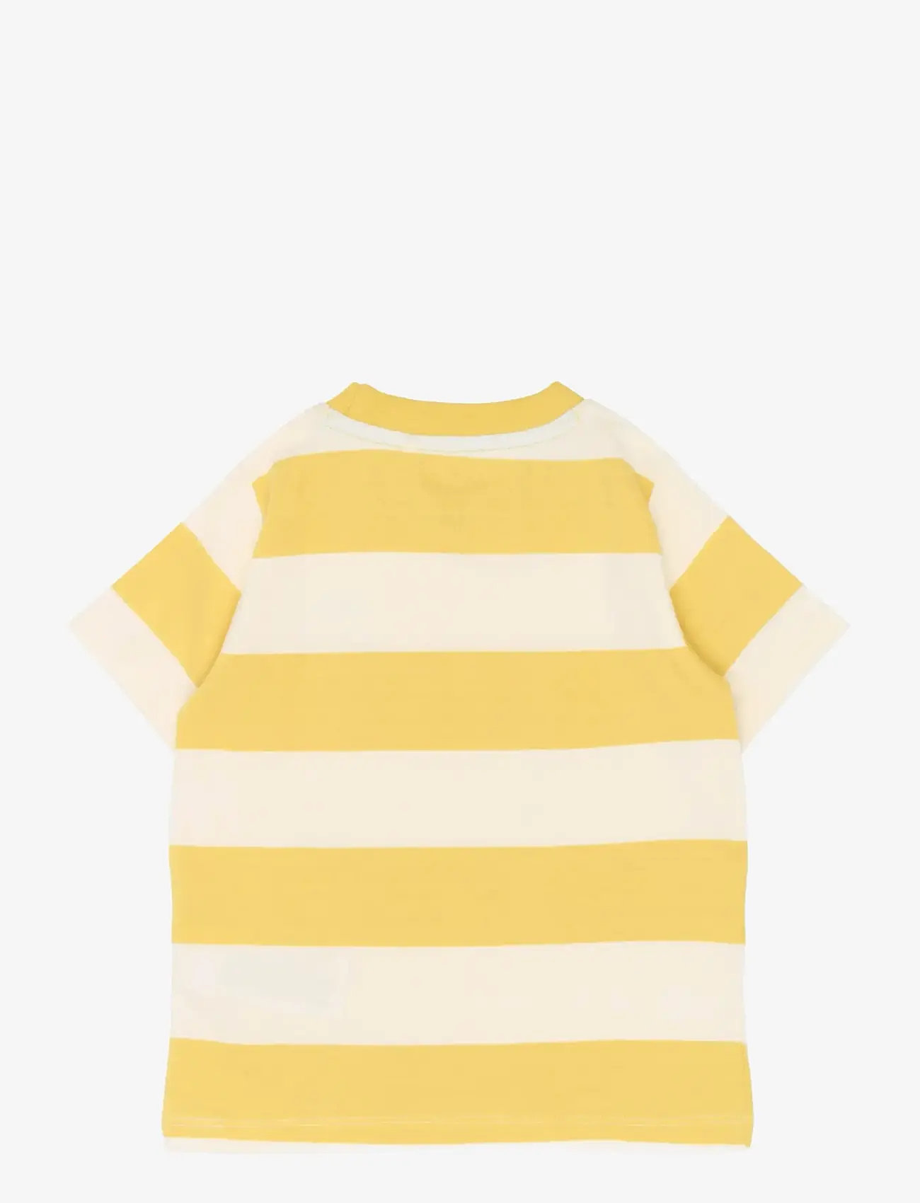 The New - TNSTTrevor OS S_S Tee - kortærmede t-shirts - cream gold striped - 2
