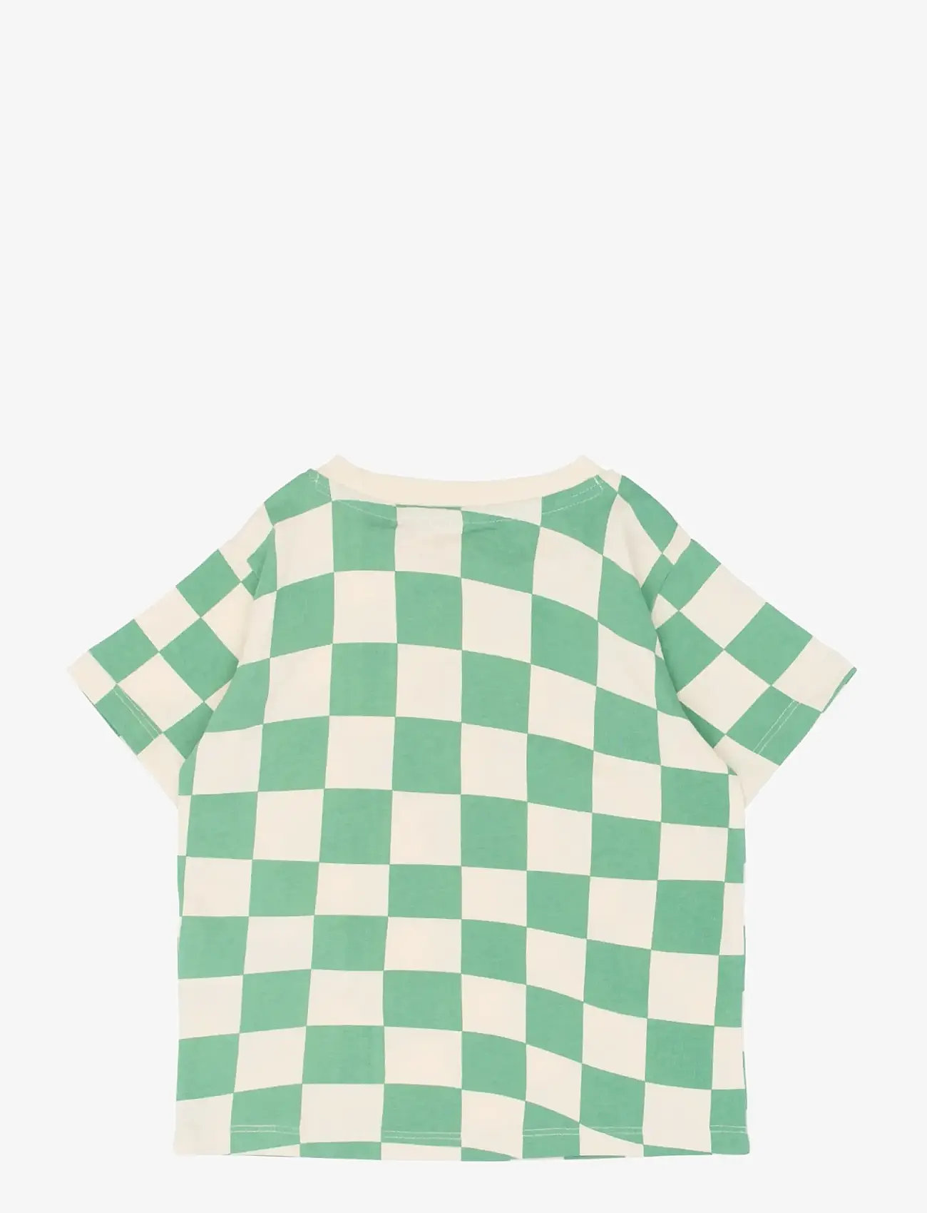 The New - TNSTTino OS S_S Tee - short-sleeved t-shirts - crÉme de menthe check - 2