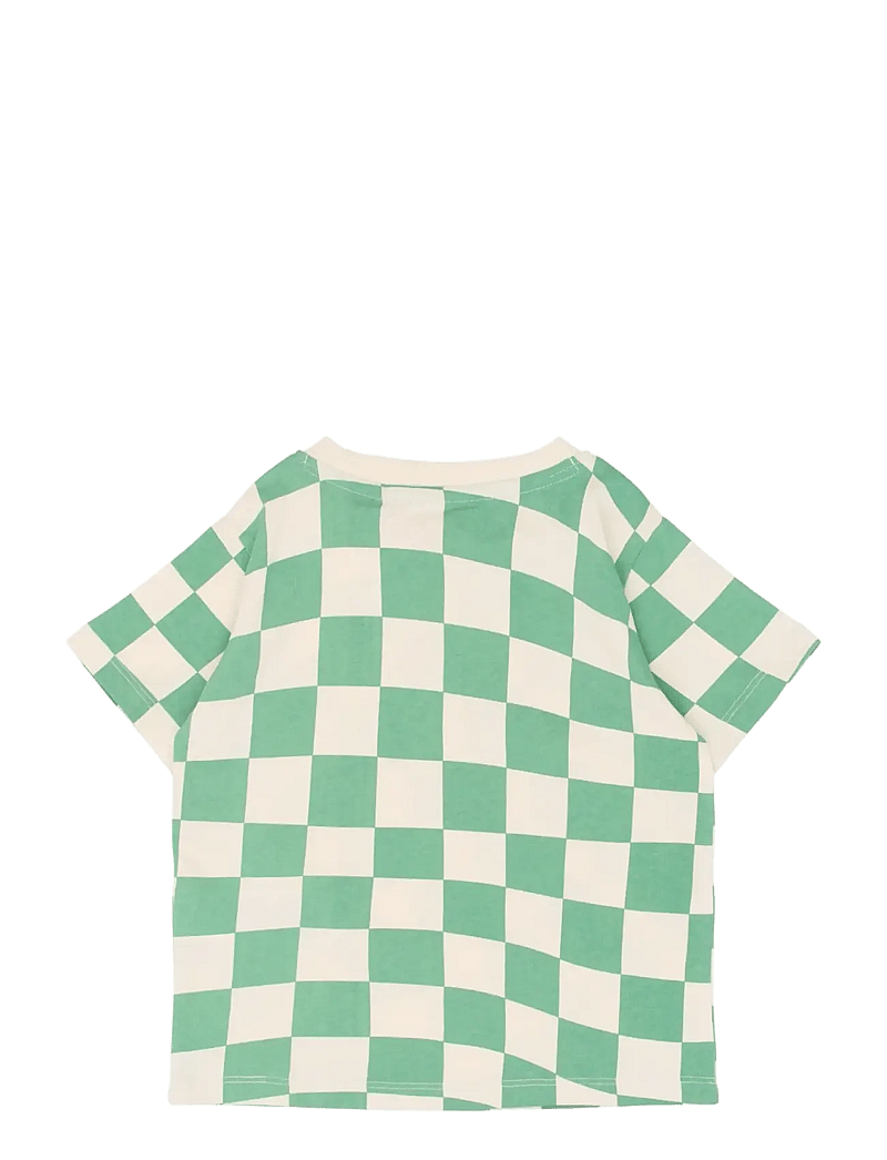 The New - TNSTTino OS S_S Tee - korte mouwen - crÉme de menthe check - 2