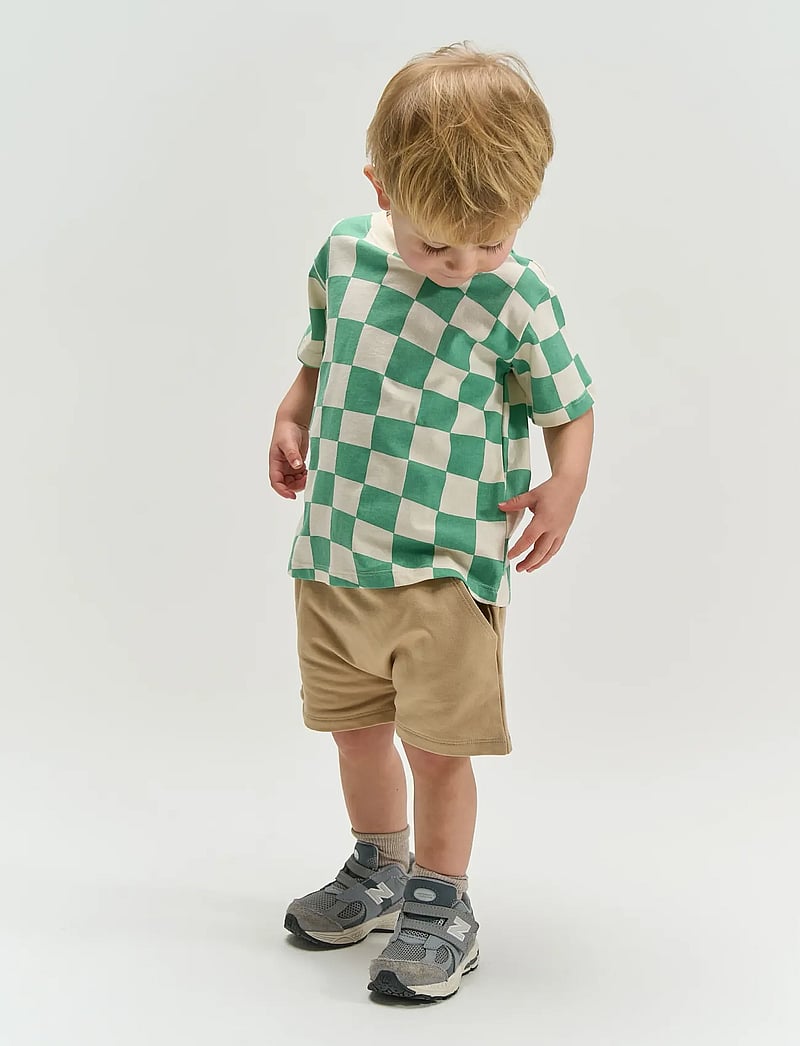 The New - TNSTTino OS S_S Tee - korte mouwen - crÉme de menthe check - 3
