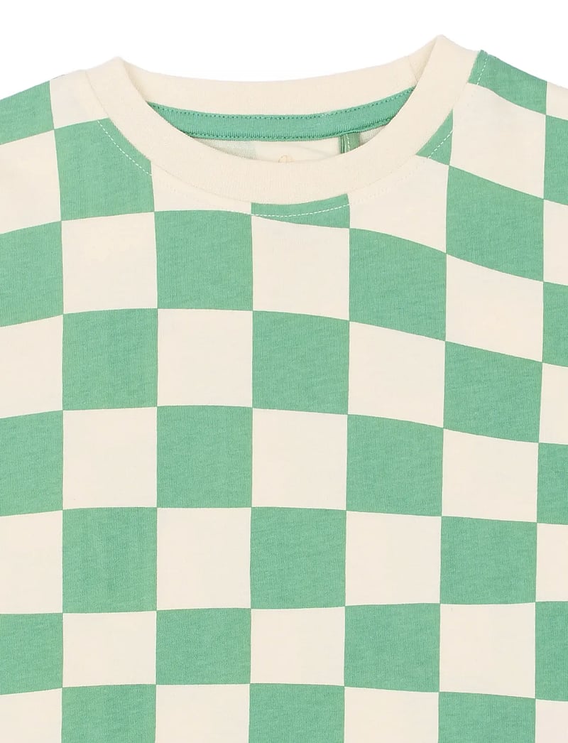 The New - TNSTTino OS S_S Tee - korte mouwen - crÉme de menthe check - 5