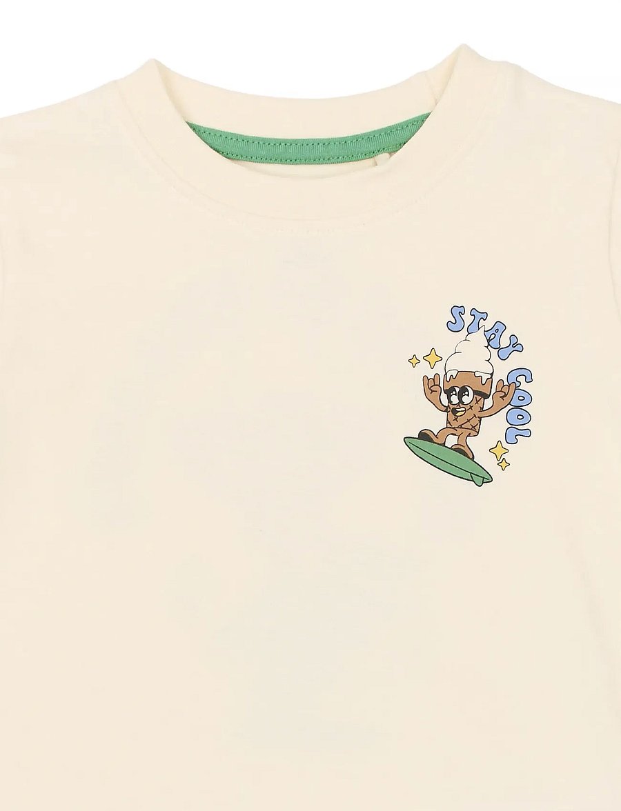 The New - TNSTTab S_S Tee - kortermede t-skjorter - gardenia - 2